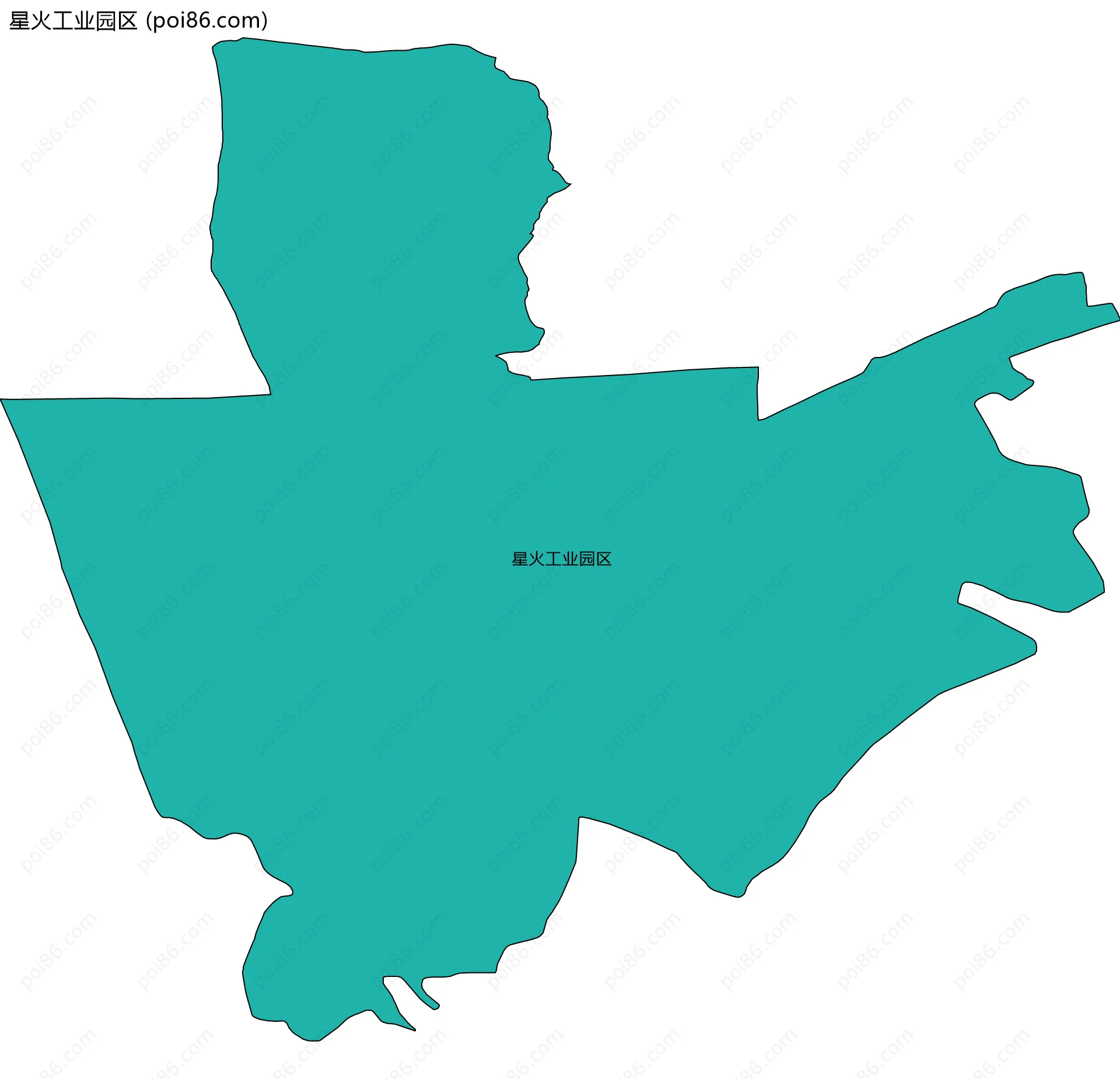 星火工业园区边界地图