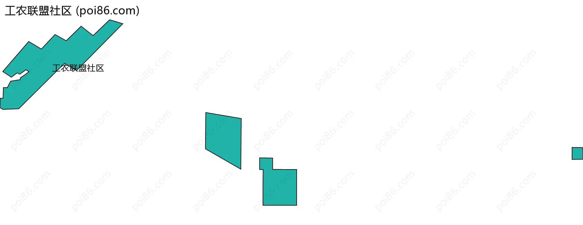 工农联盟社区边界地图