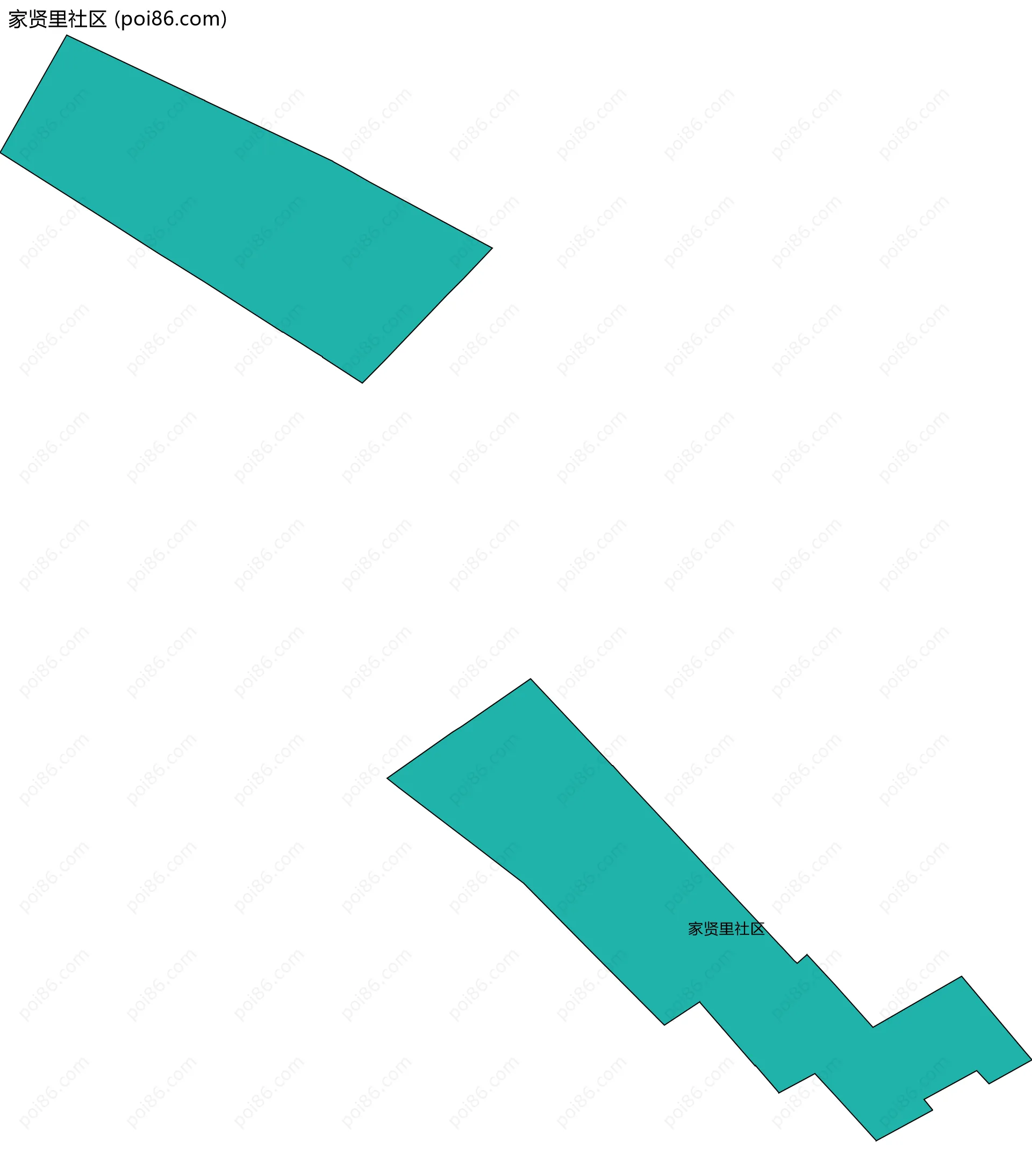 家贤里社区边界地图