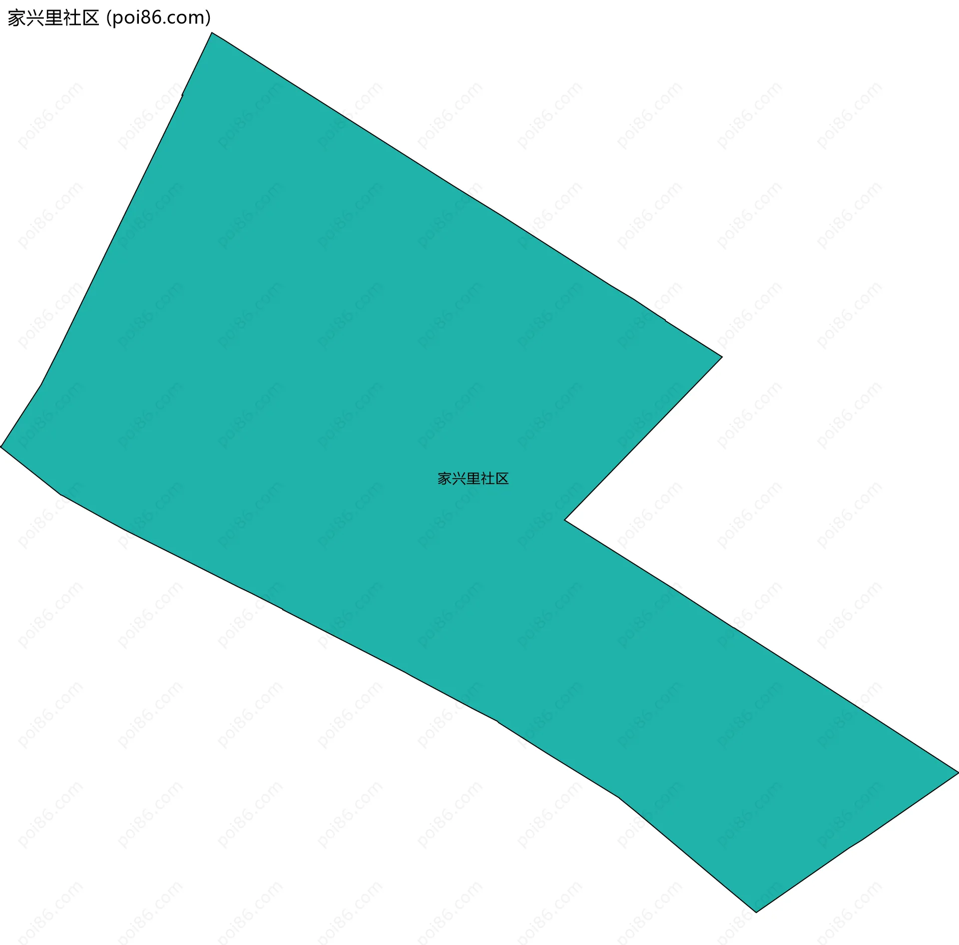 家兴里社区边界地图