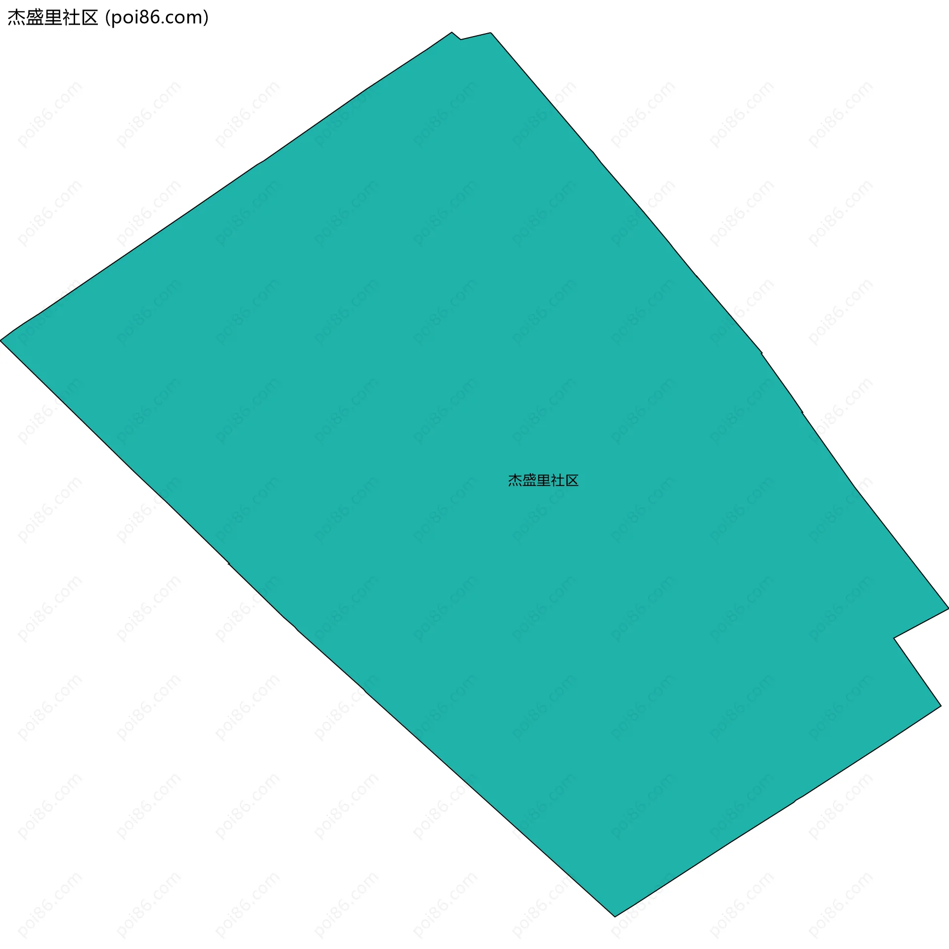 杰盛里社区边界地图