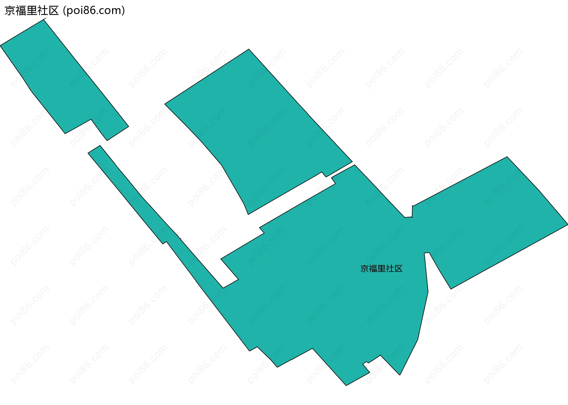 京福里社区边界地图