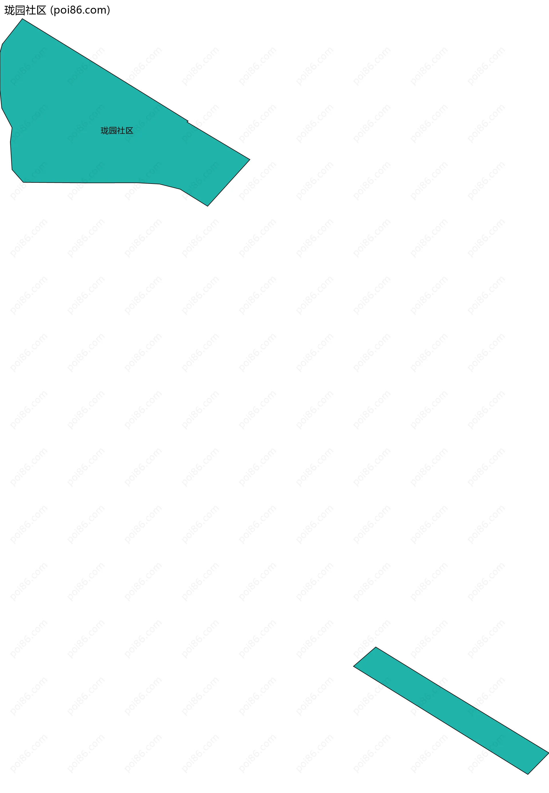 珑园社区边界地图