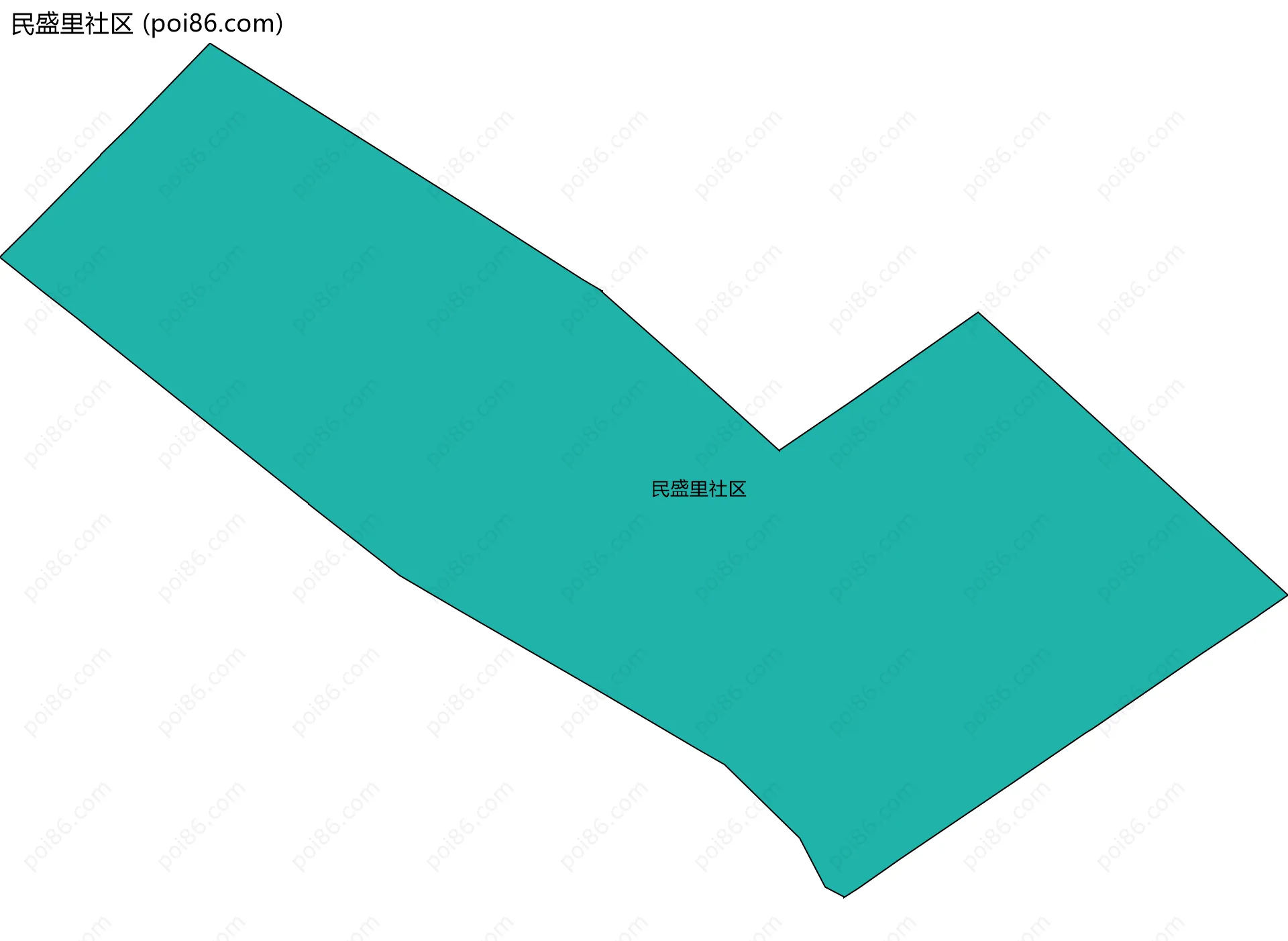 民盛里社区边界地图
