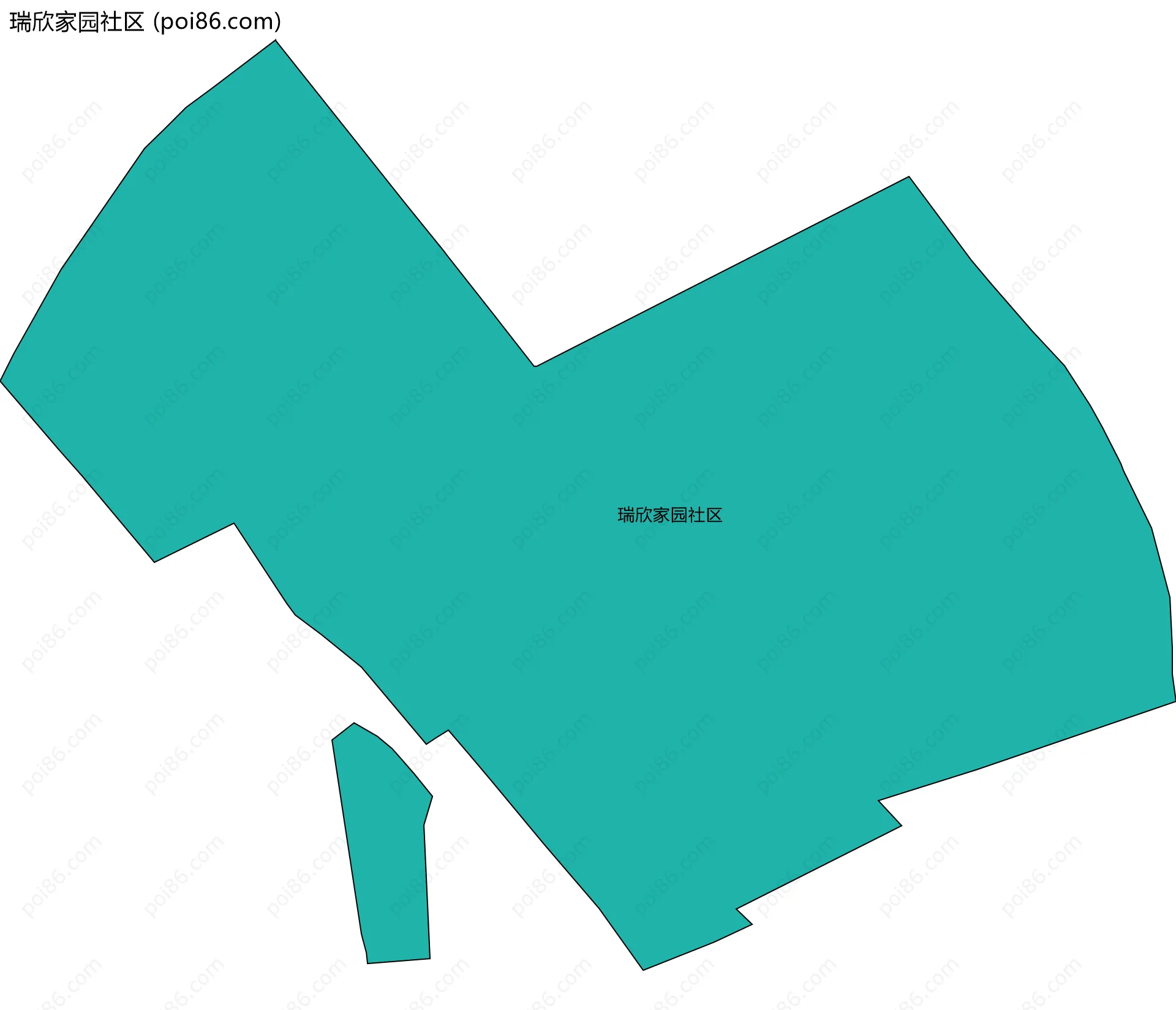 瑞欣家园社区边界地图