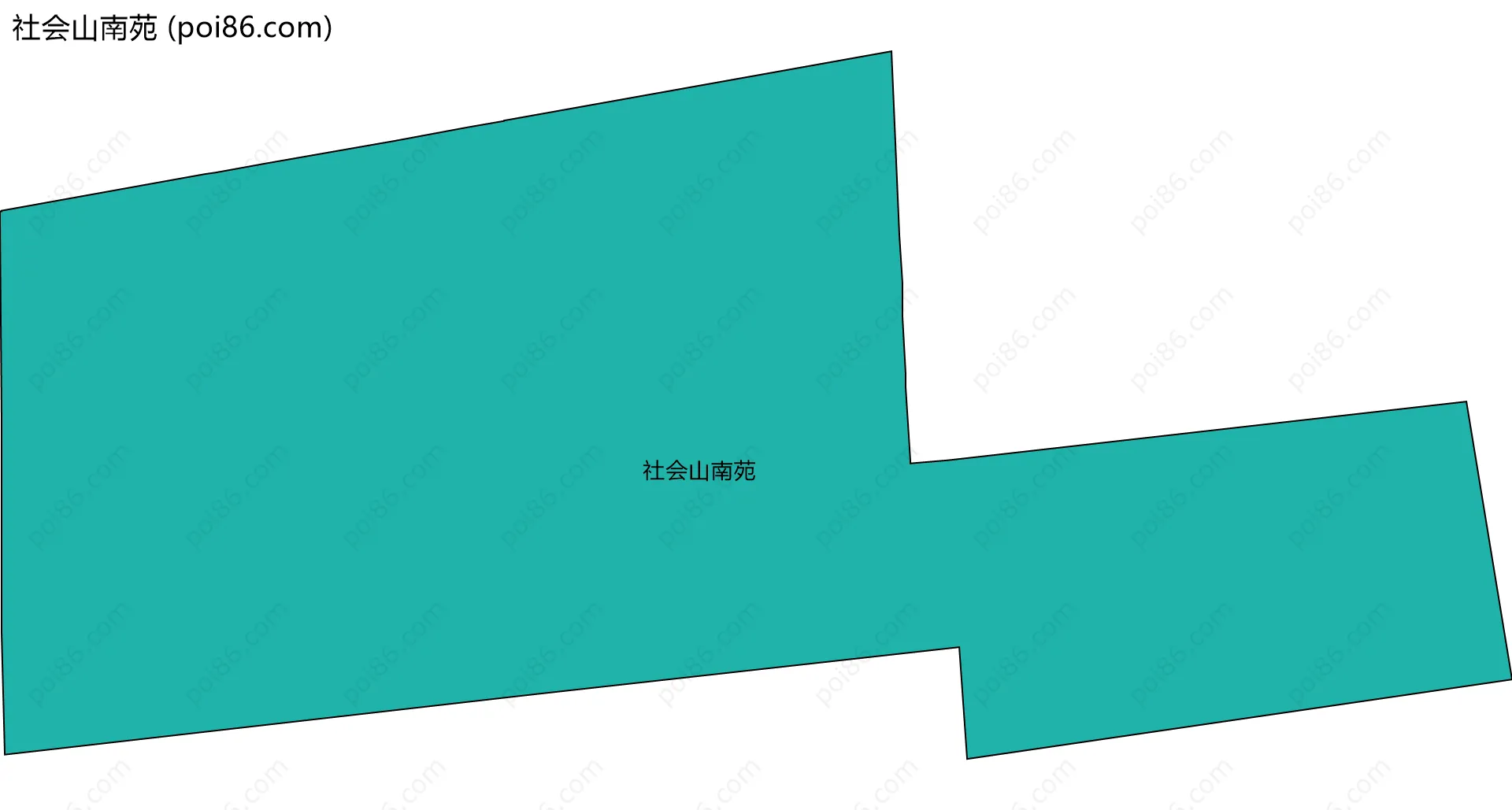 社会山南苑边界地图