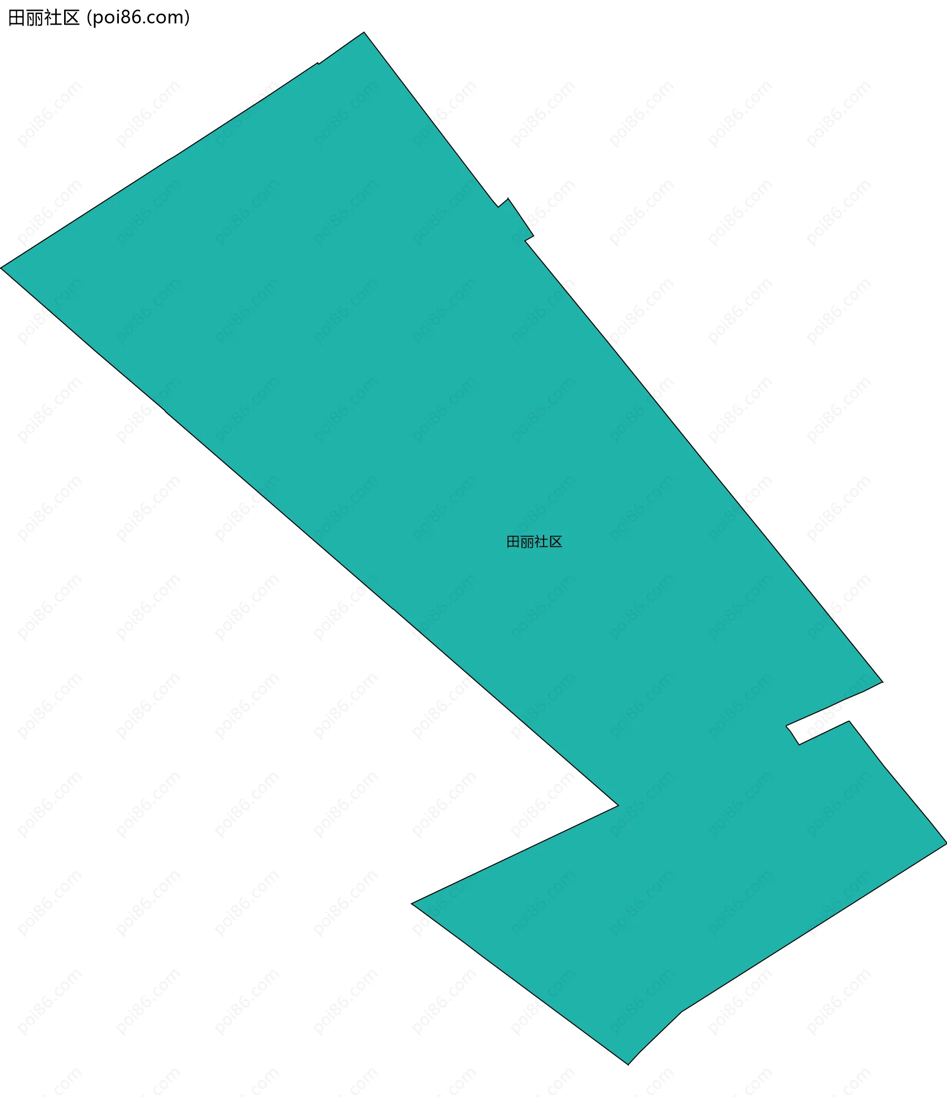 田丽社区边界地图