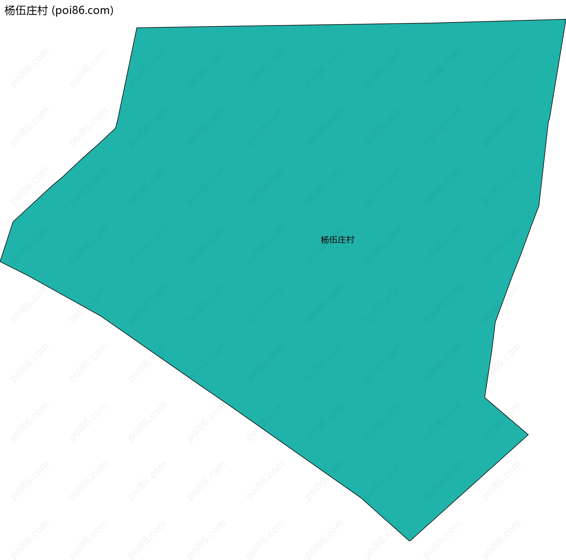 杨伍庄村边界地图