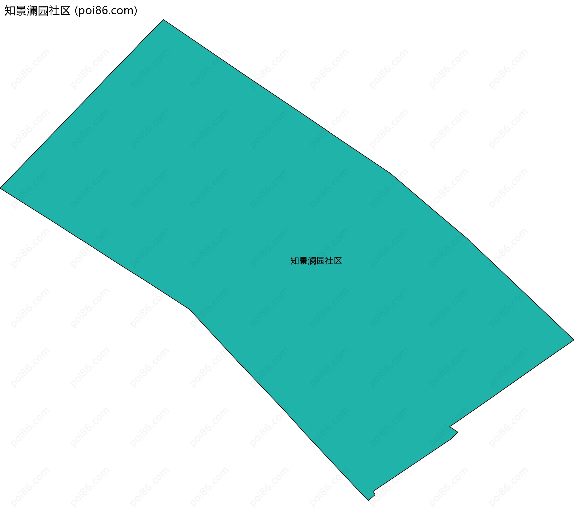 知景澜园社区边界地图