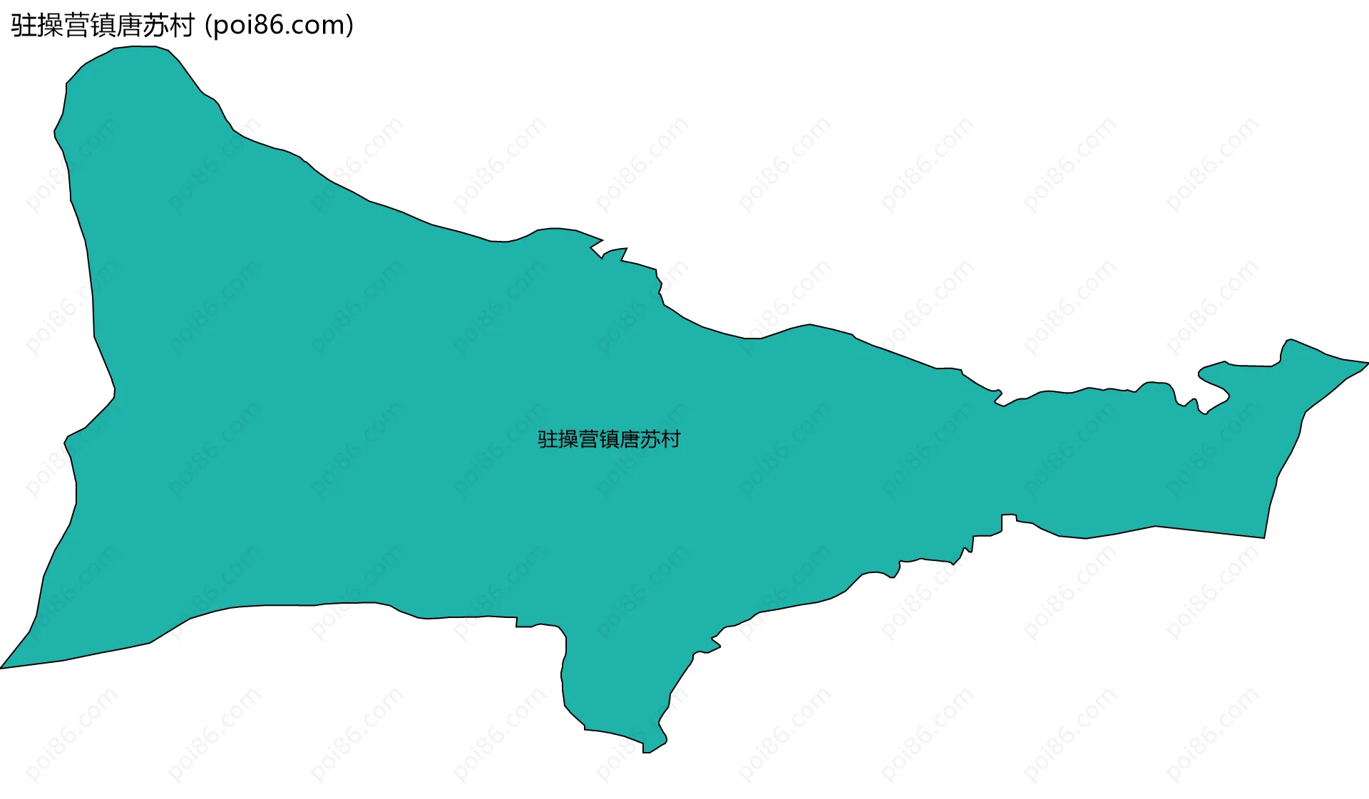 驻操营镇唐苏村边界地图