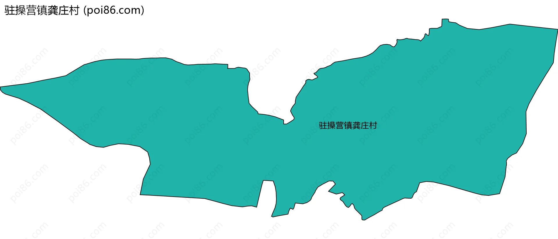 驻操营镇龚庄村边界地图