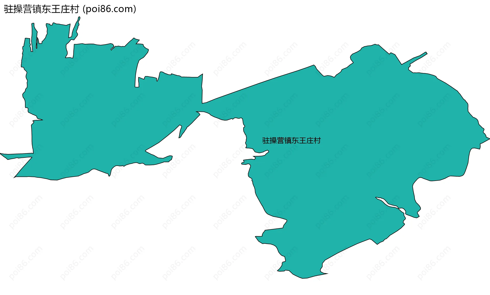 驻操营镇东王庄村边界地图