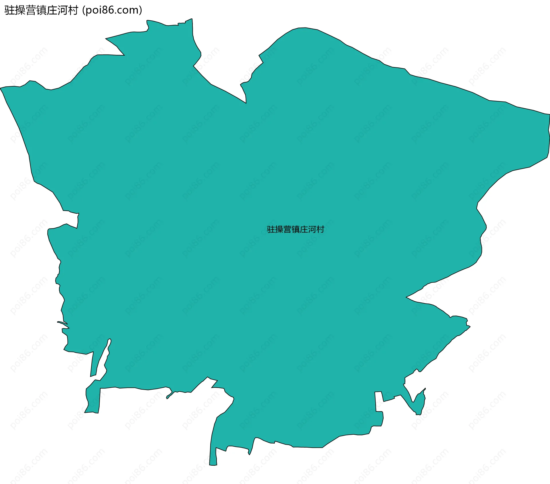 驻操营镇庄河村边界地图