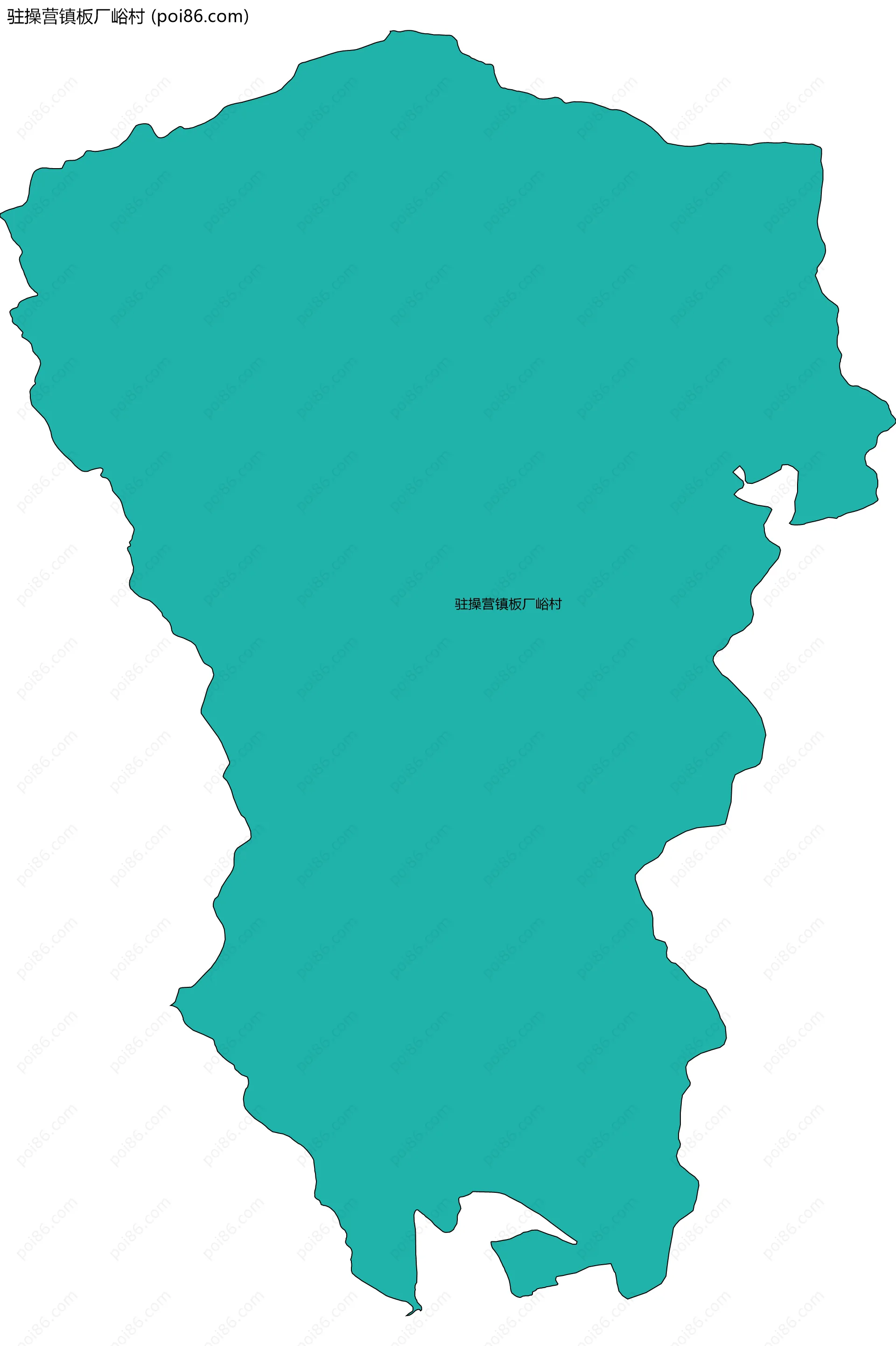 驻操营镇板厂峪村边界地图