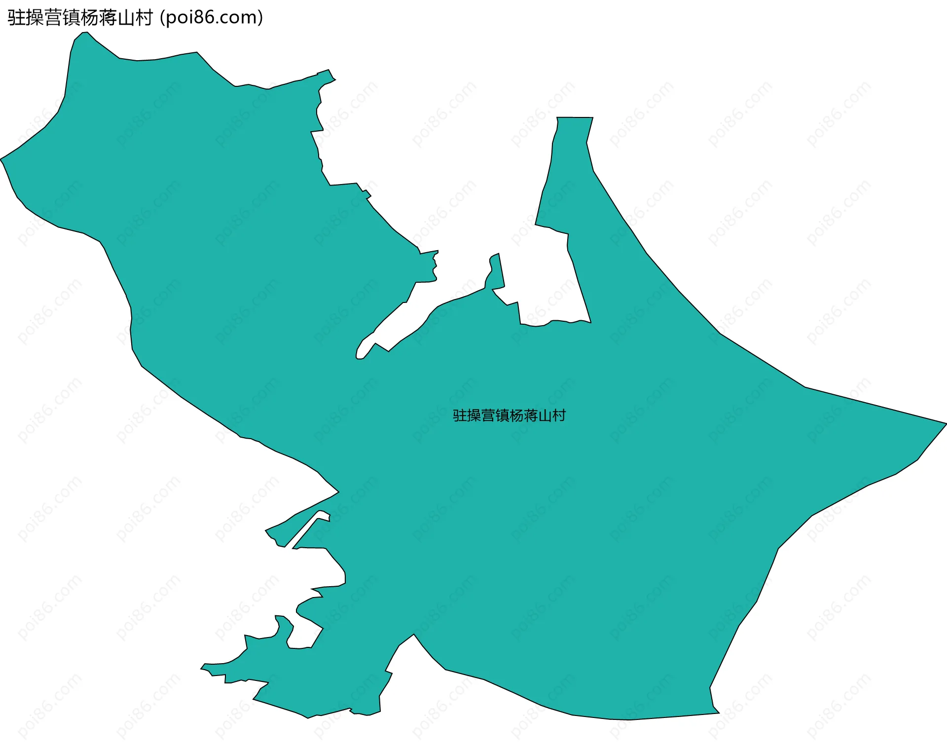 驻操营镇杨蒋山村边界地图