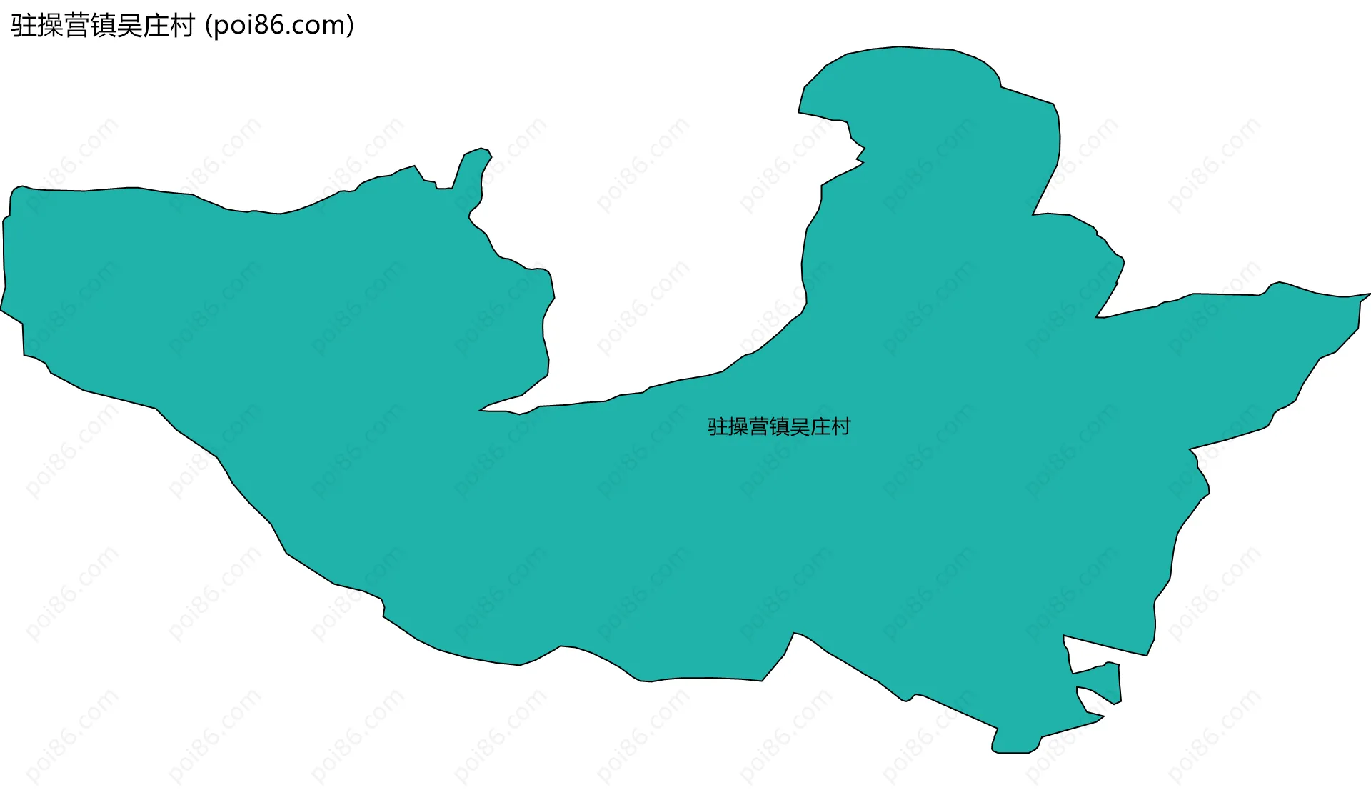 驻操营镇吴庄村边界地图