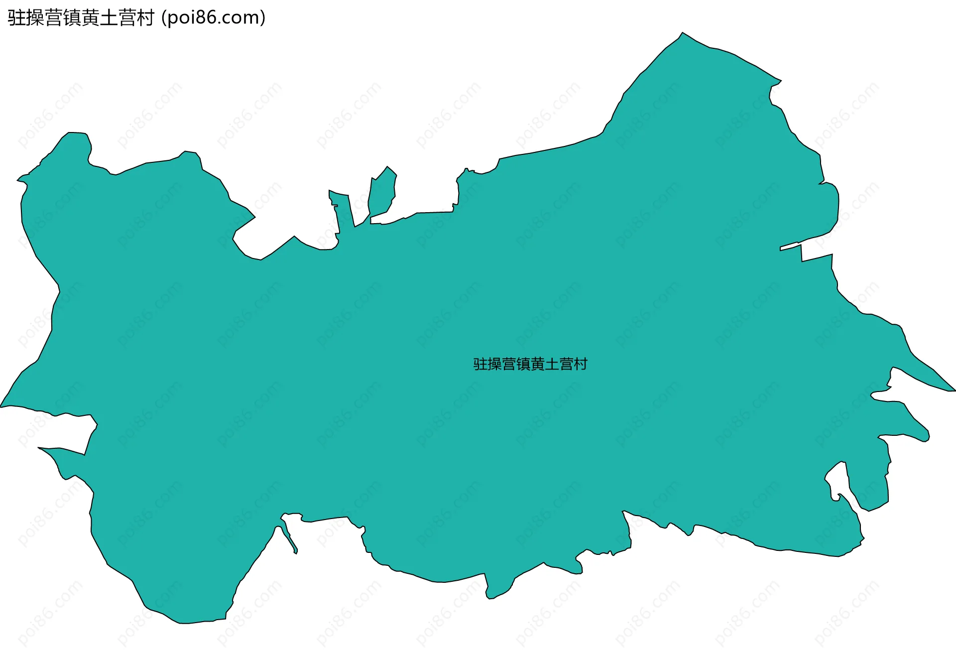 驻操营镇黄土营村边界地图