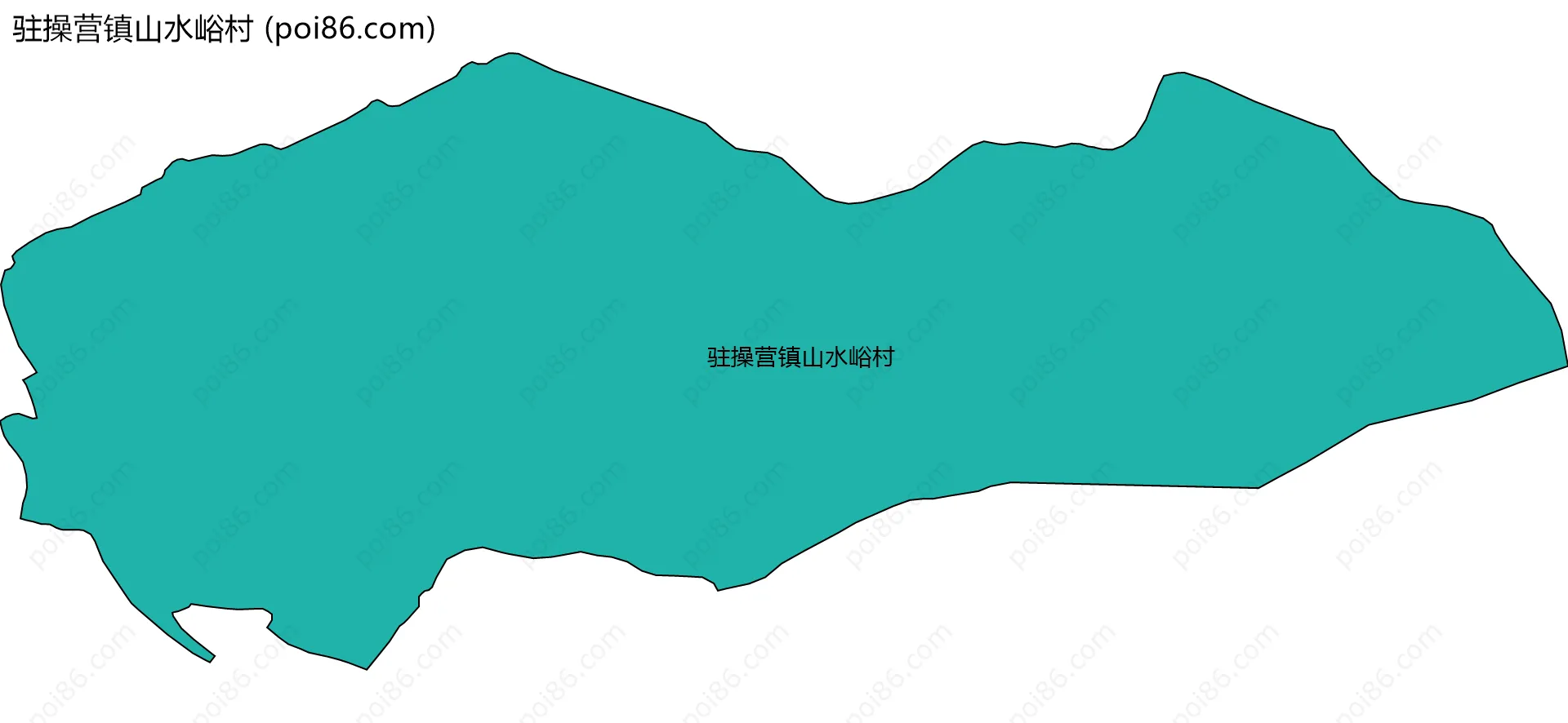 驻操营镇山水峪村边界地图
