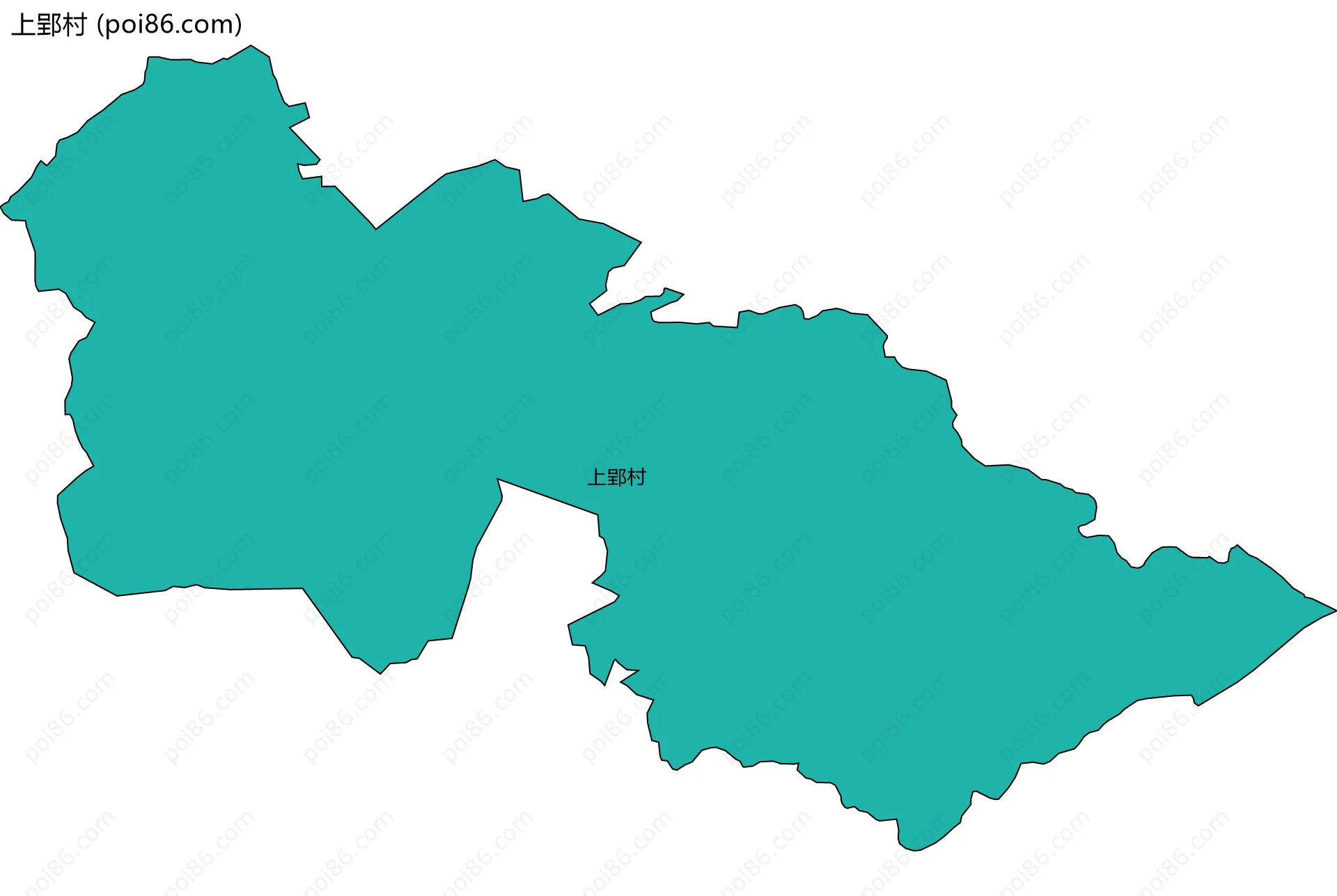 上郢村边界地图