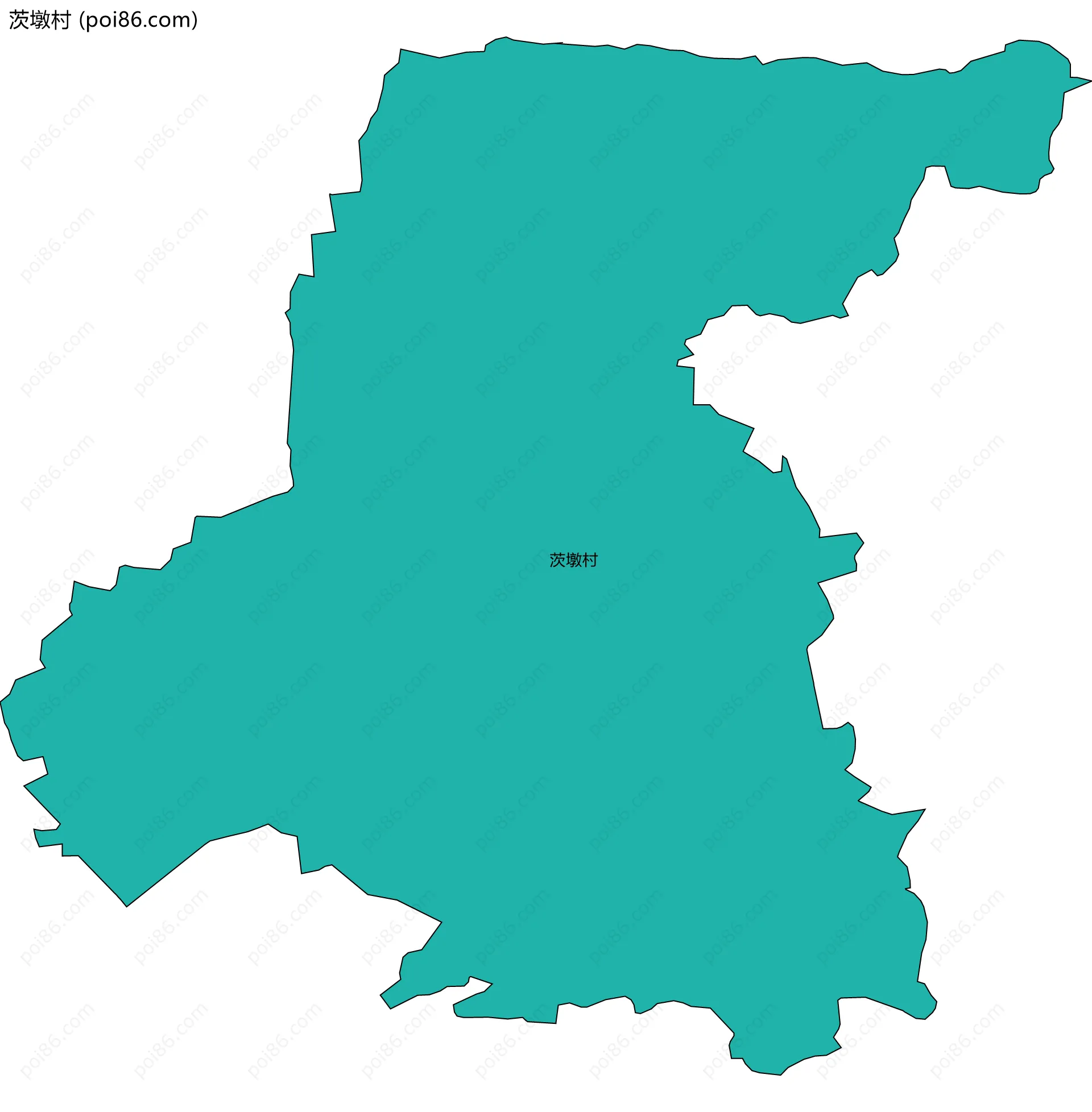 茨墩村边界地图