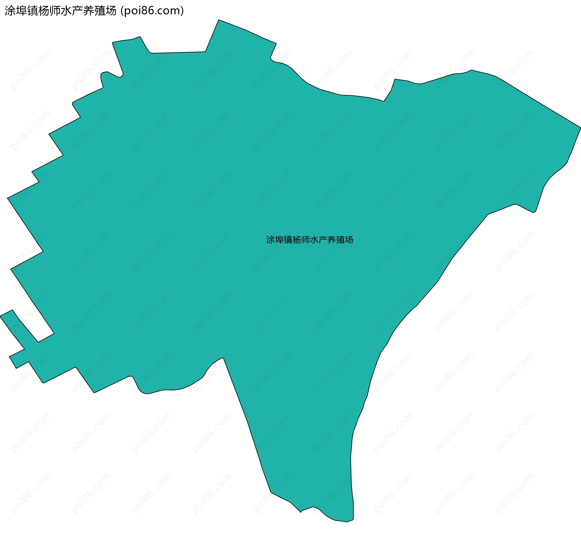 涂埠镇杨师水产养殖场边界地图
