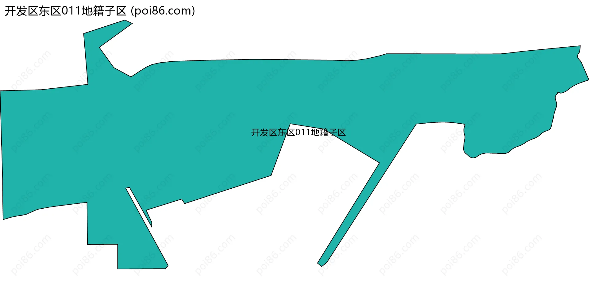 开发区东区011地籍子区边界地图