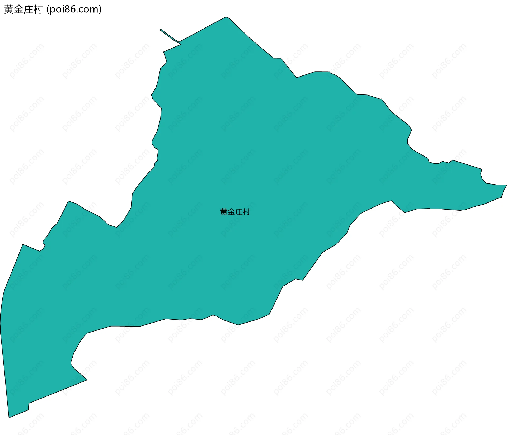 黄金庄村边界地图