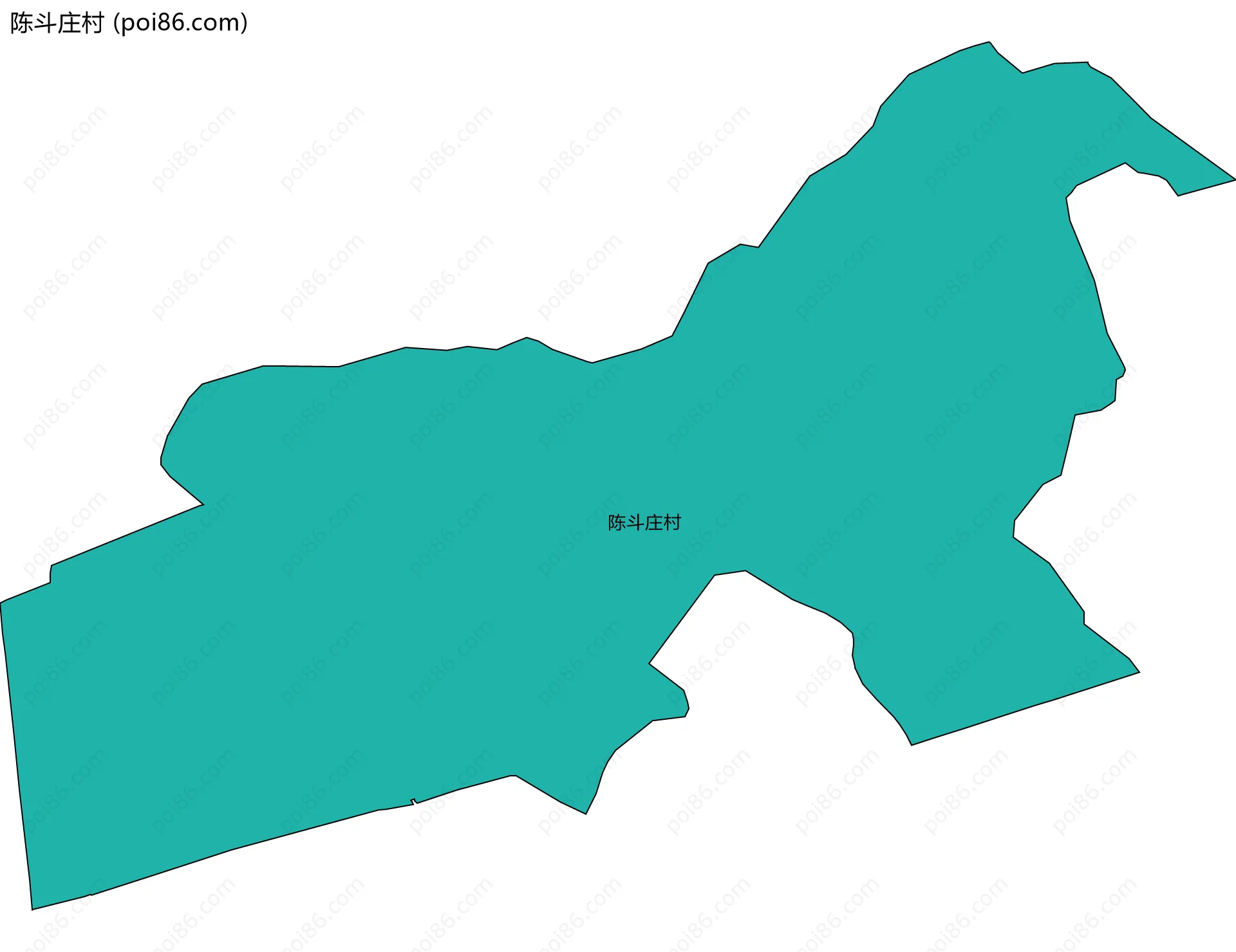 陈斗庄村边界地图
