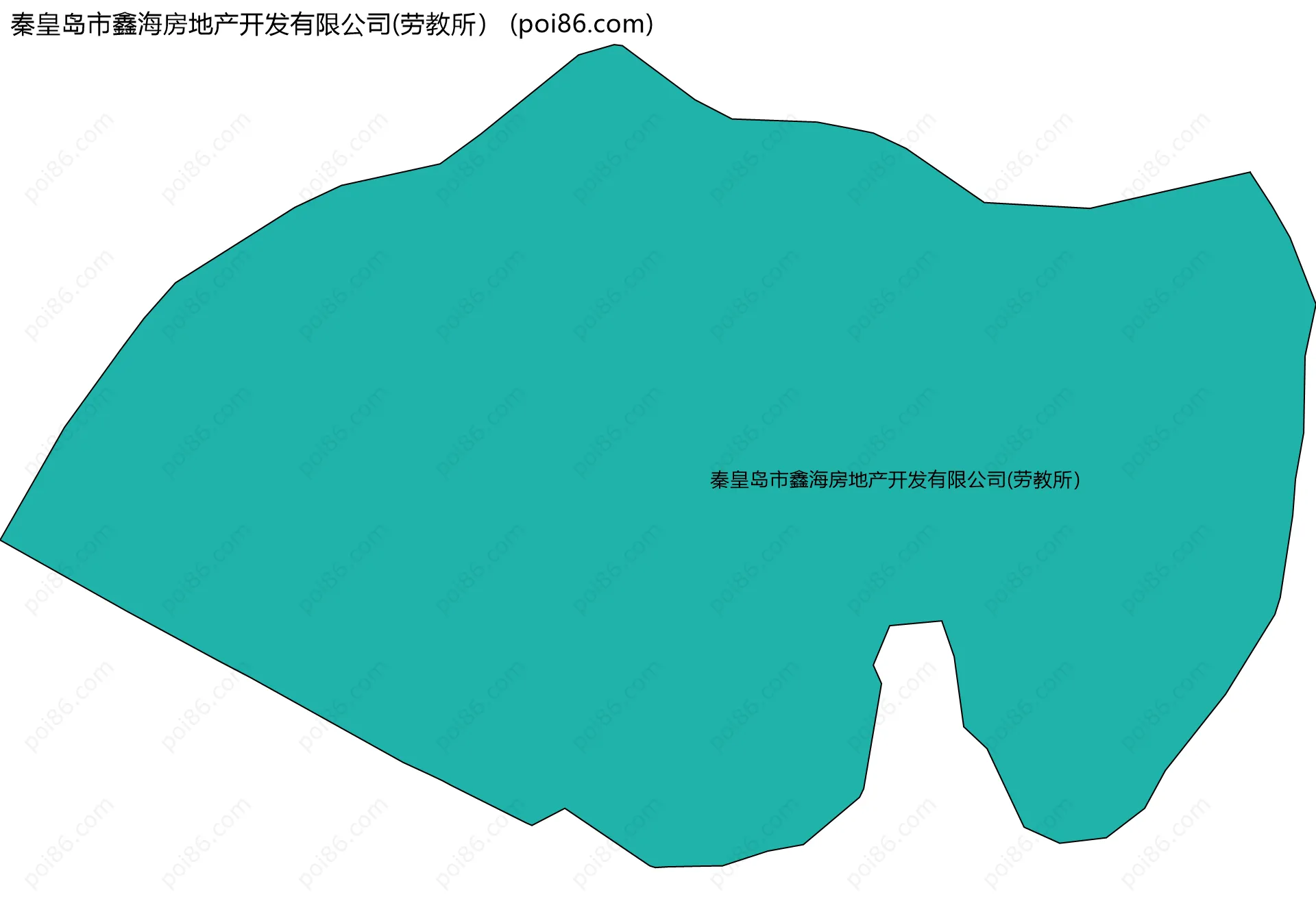 秦皇岛市鑫海房地产开发有限公司(劳教所）边界地图