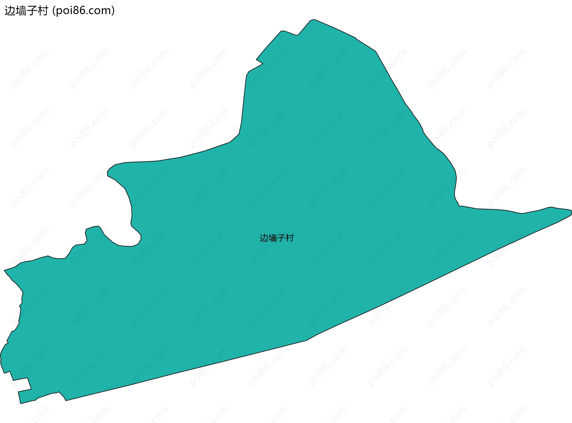 边墙子村边界地图