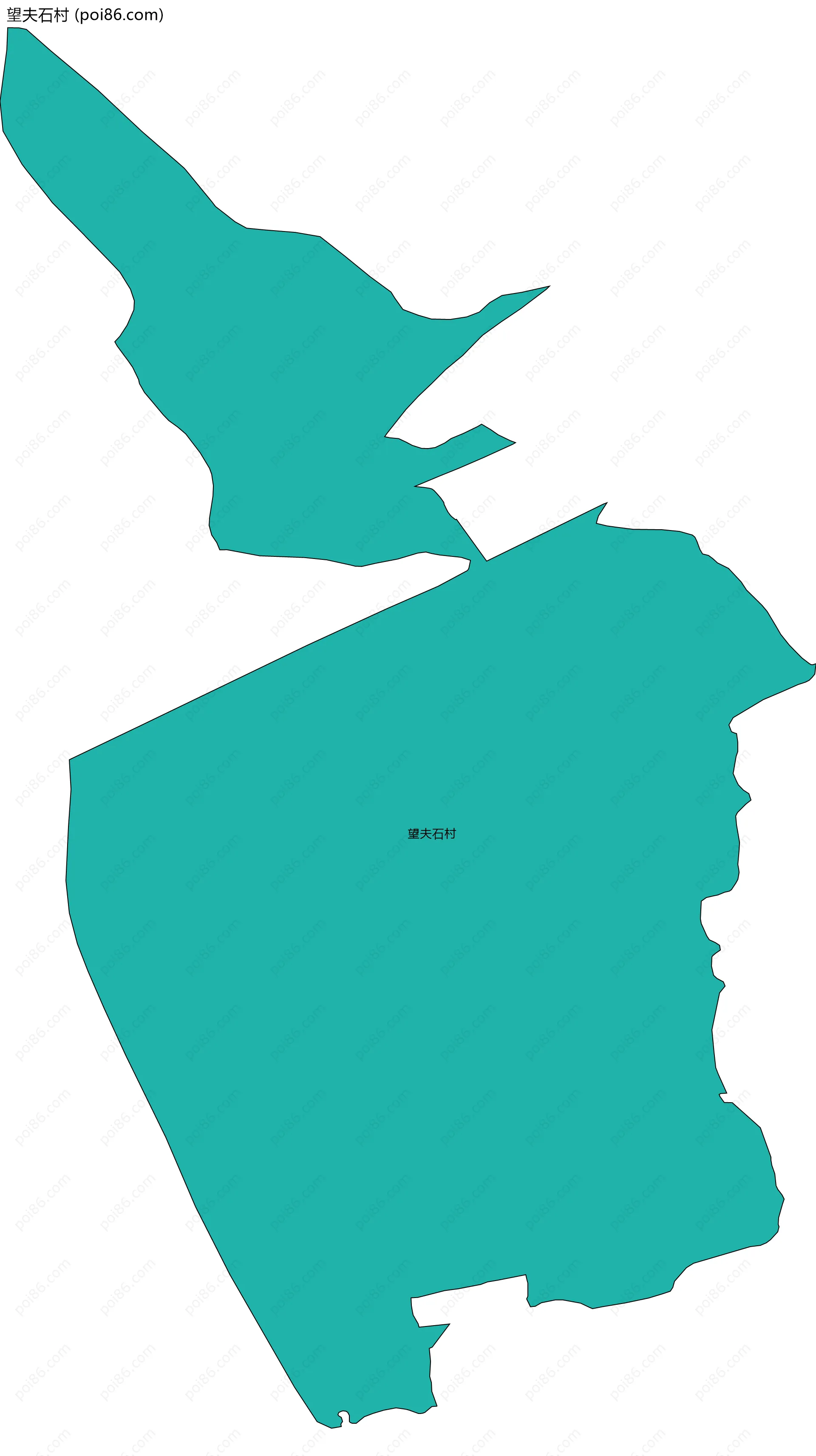 望夫石村边界地图