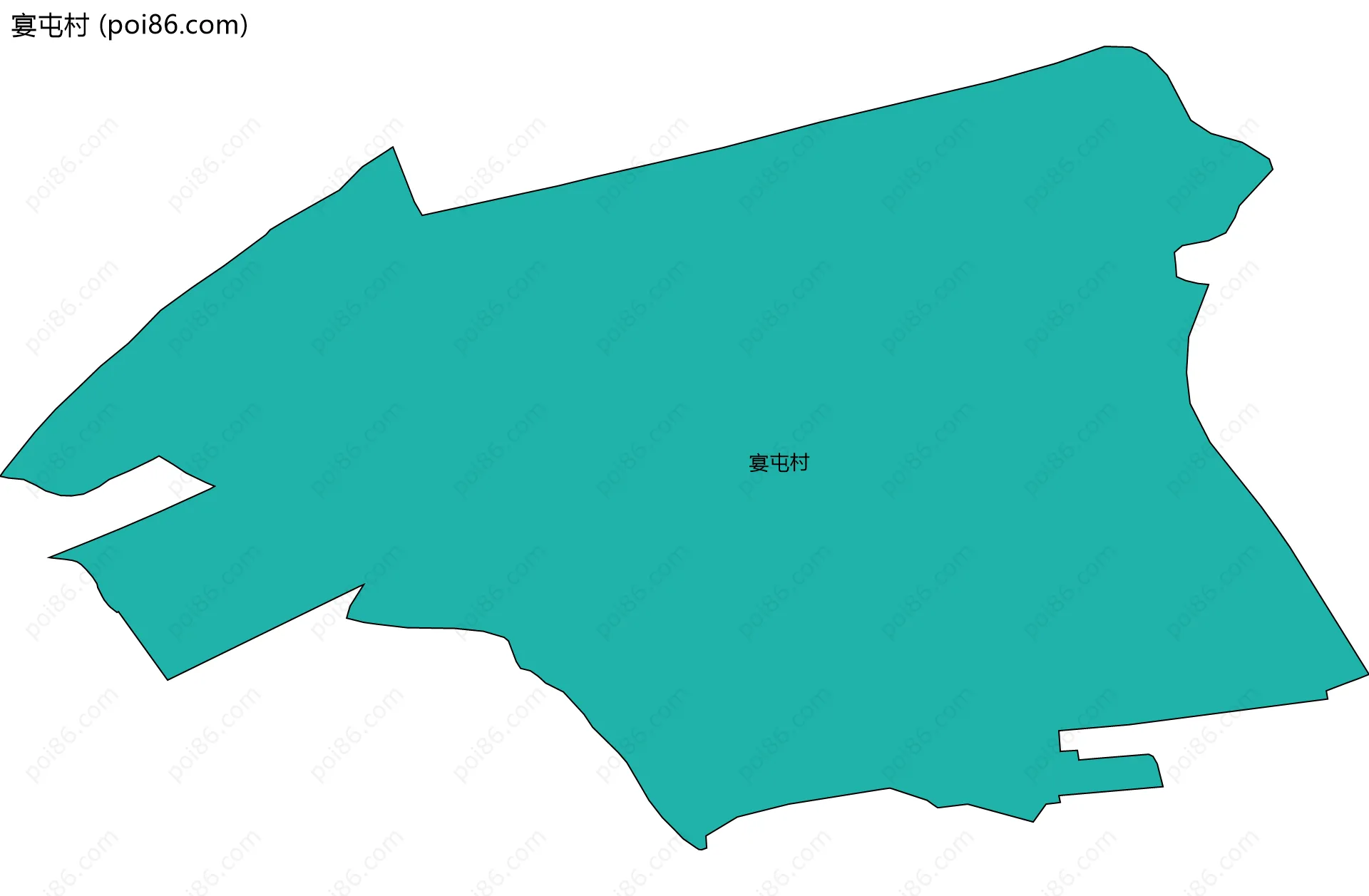 宴屯村边界地图