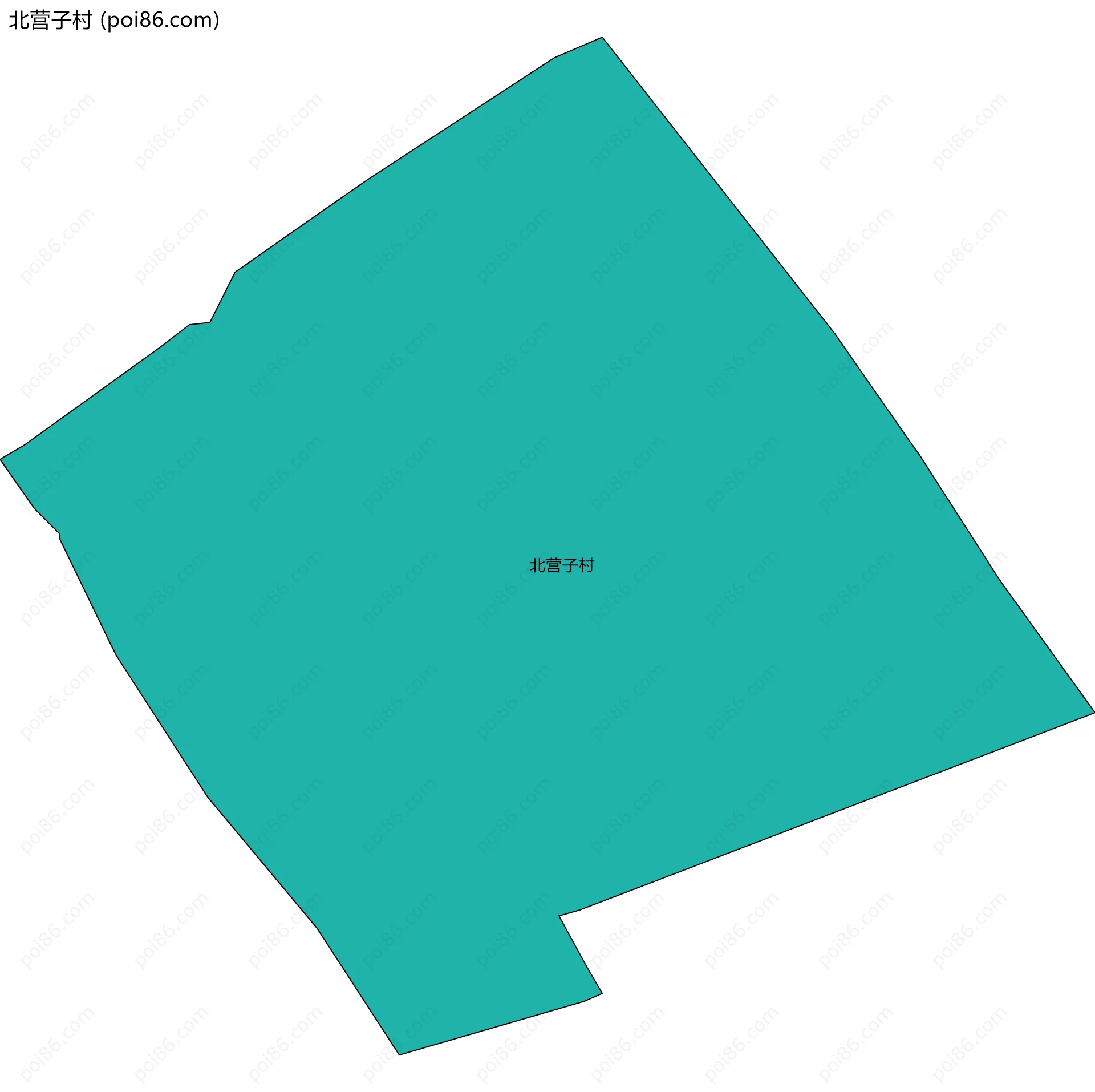 北营子村边界地图