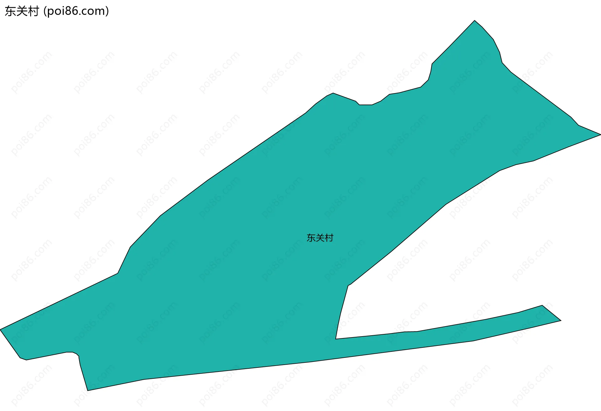 东关村边界地图