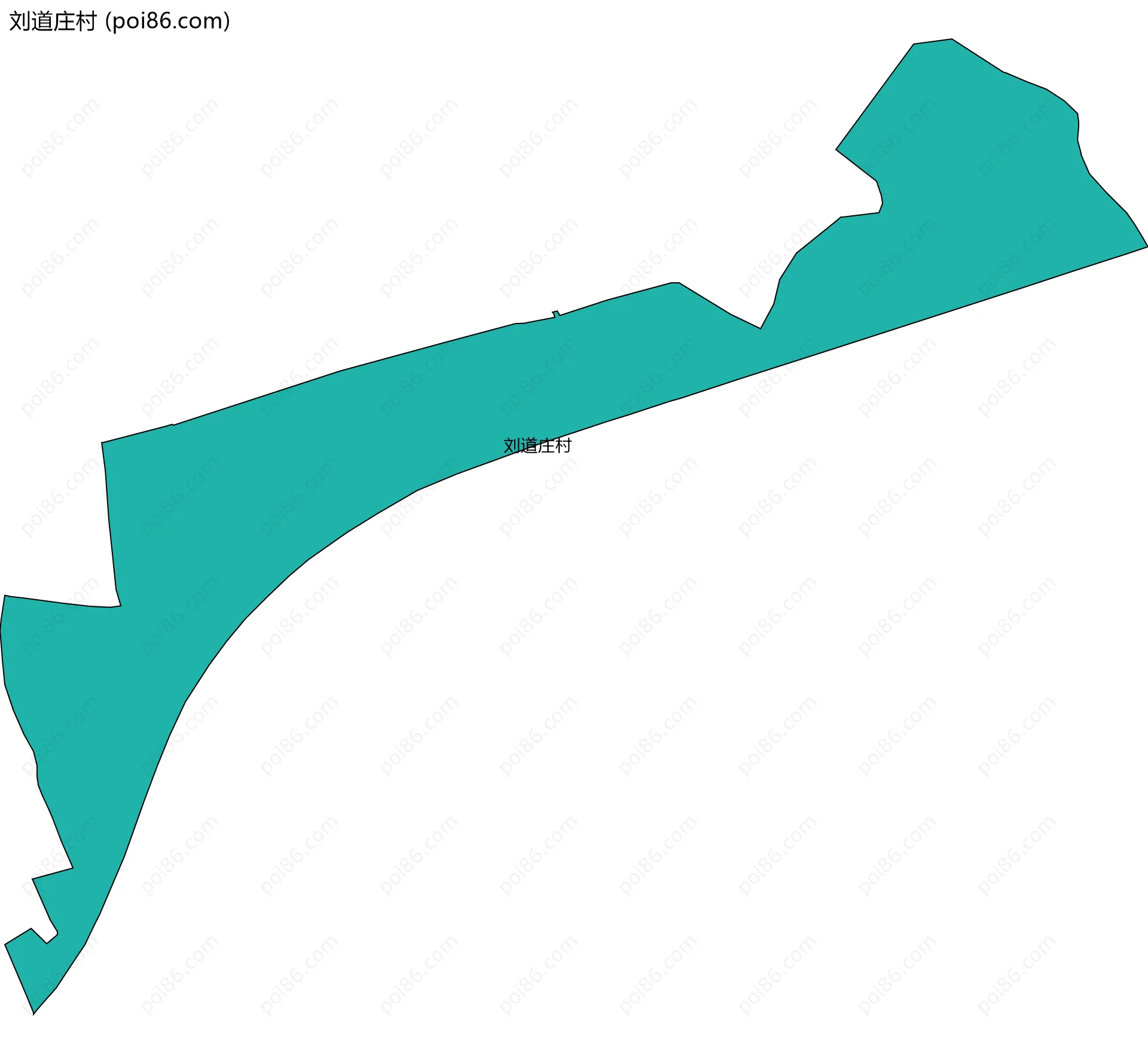 刘道庄村边界地图
