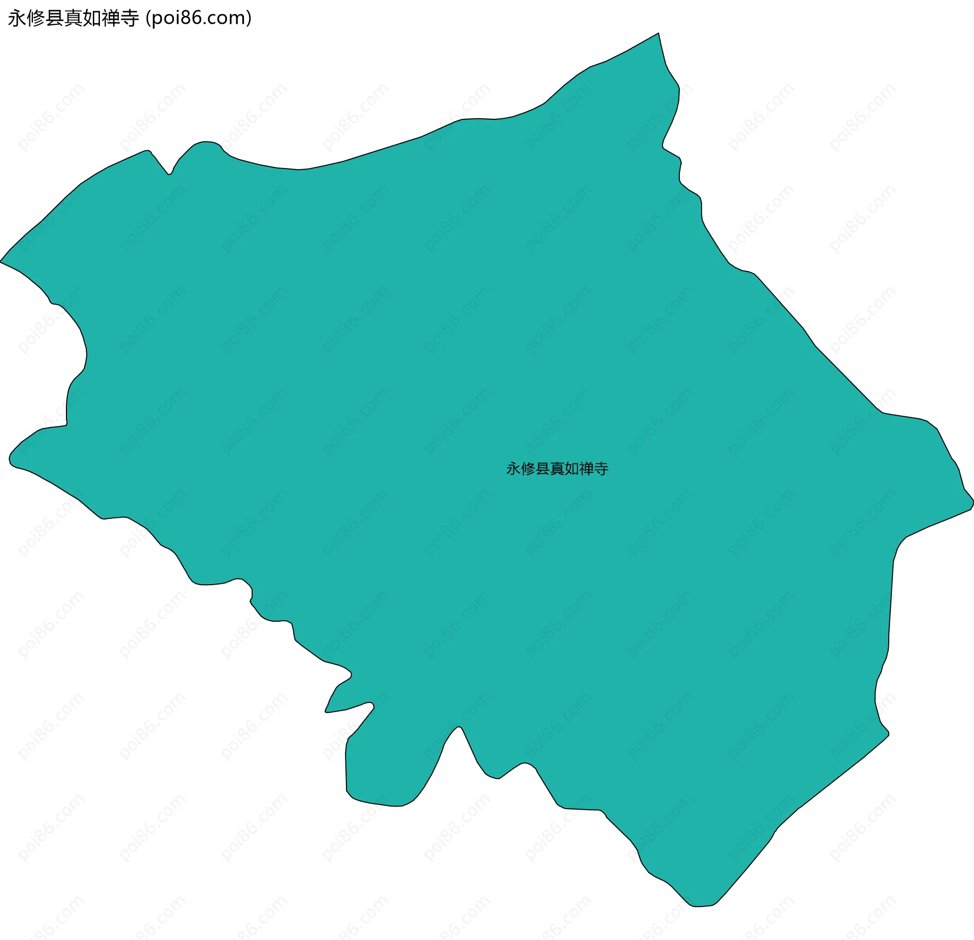 永修县真如禅寺边界地图