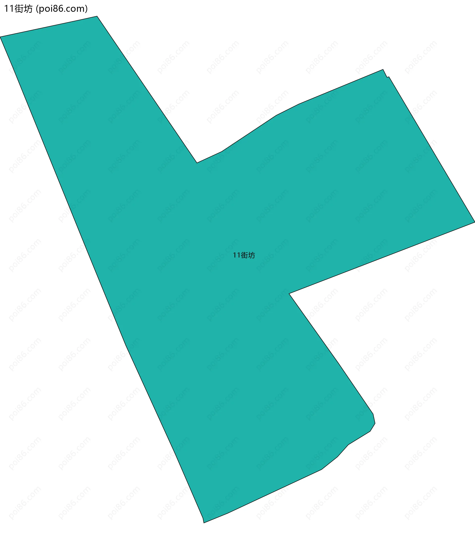 11街坊边界地图