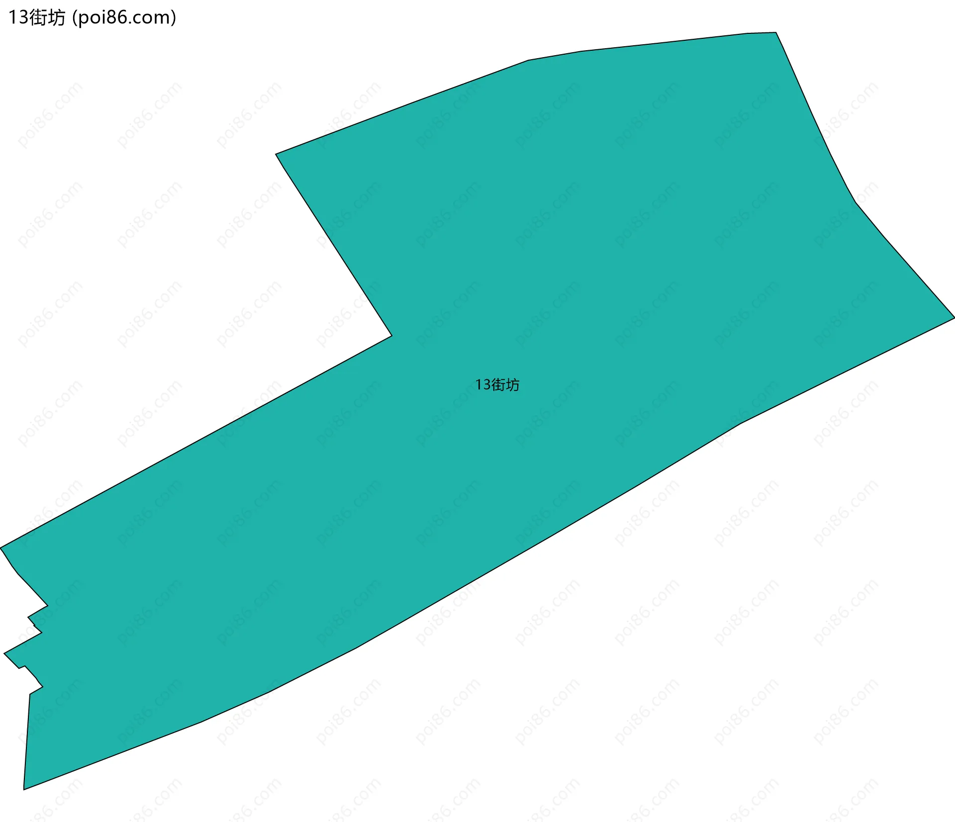13街坊边界地图
