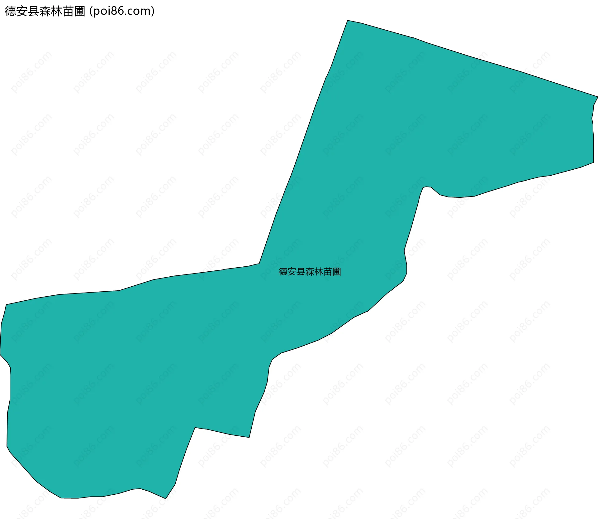 德安县森林苗圃边界地图