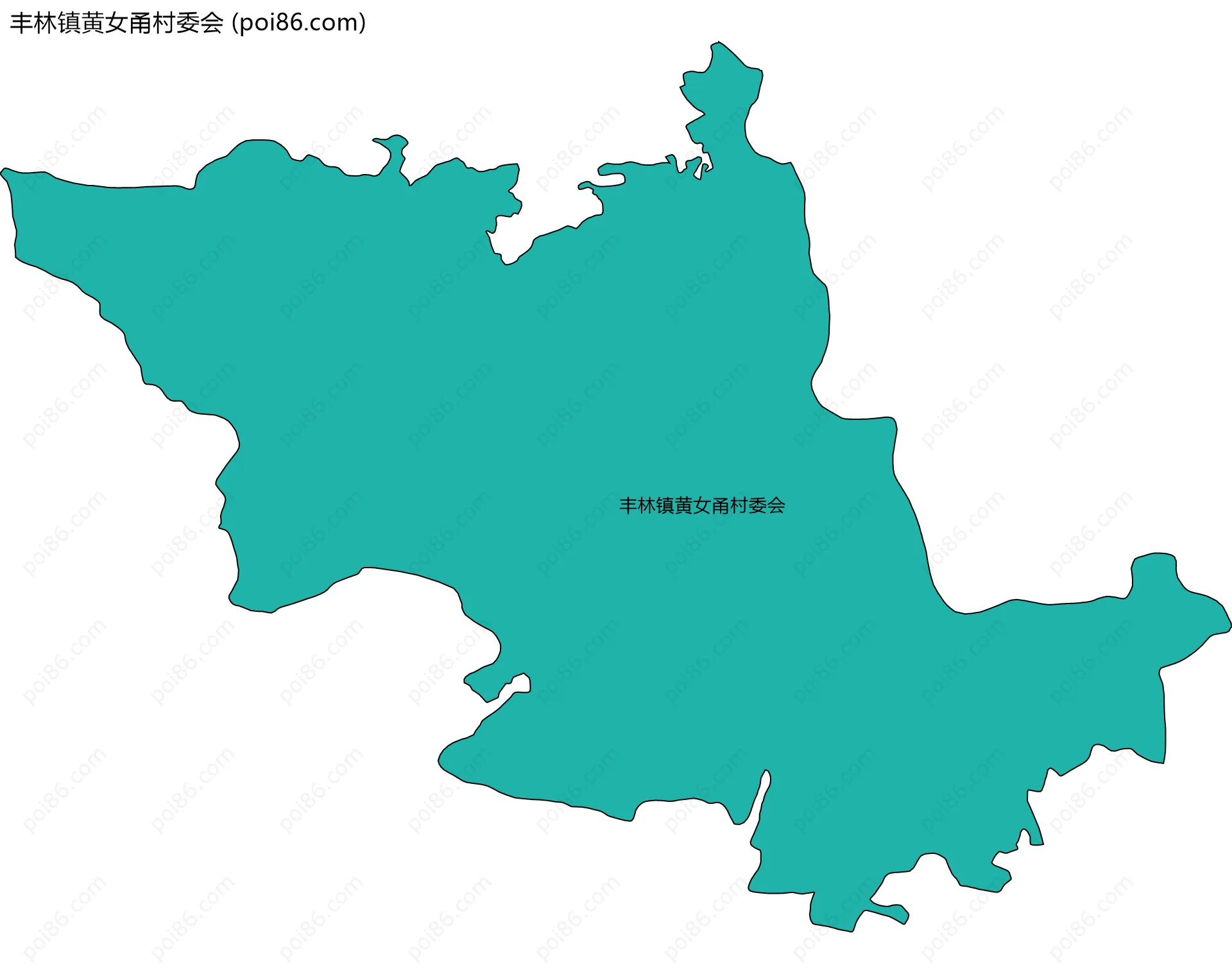 丰林镇黄女甬村委会边界地图