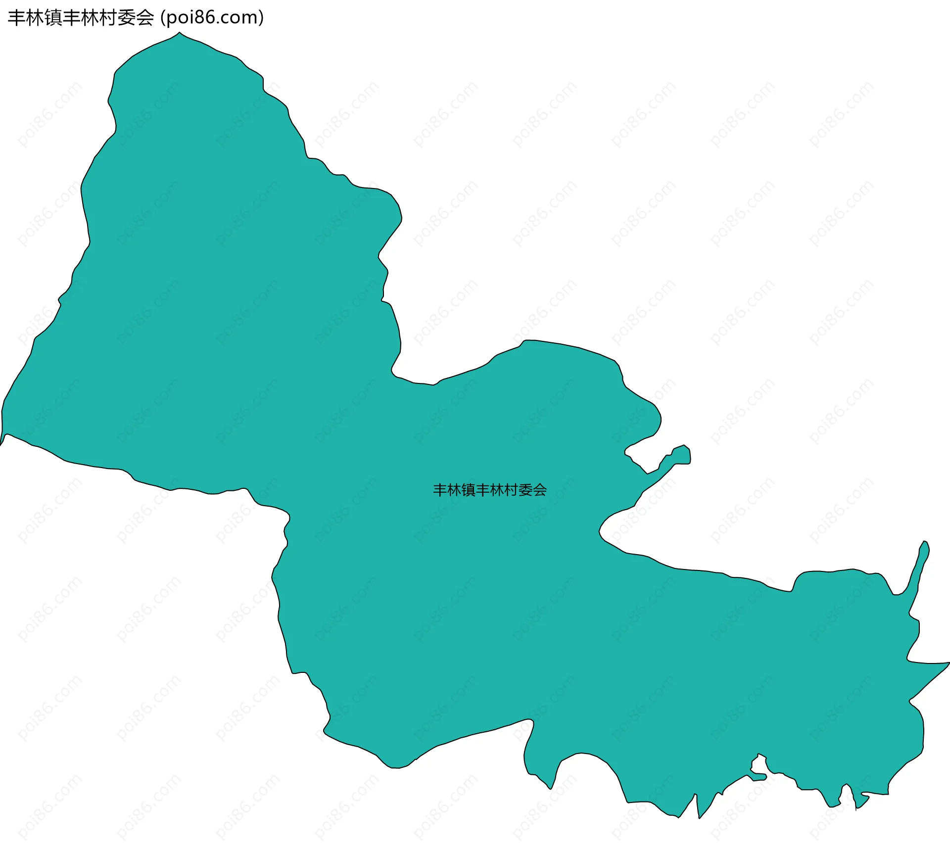 丰林镇丰林村委会边界地图
