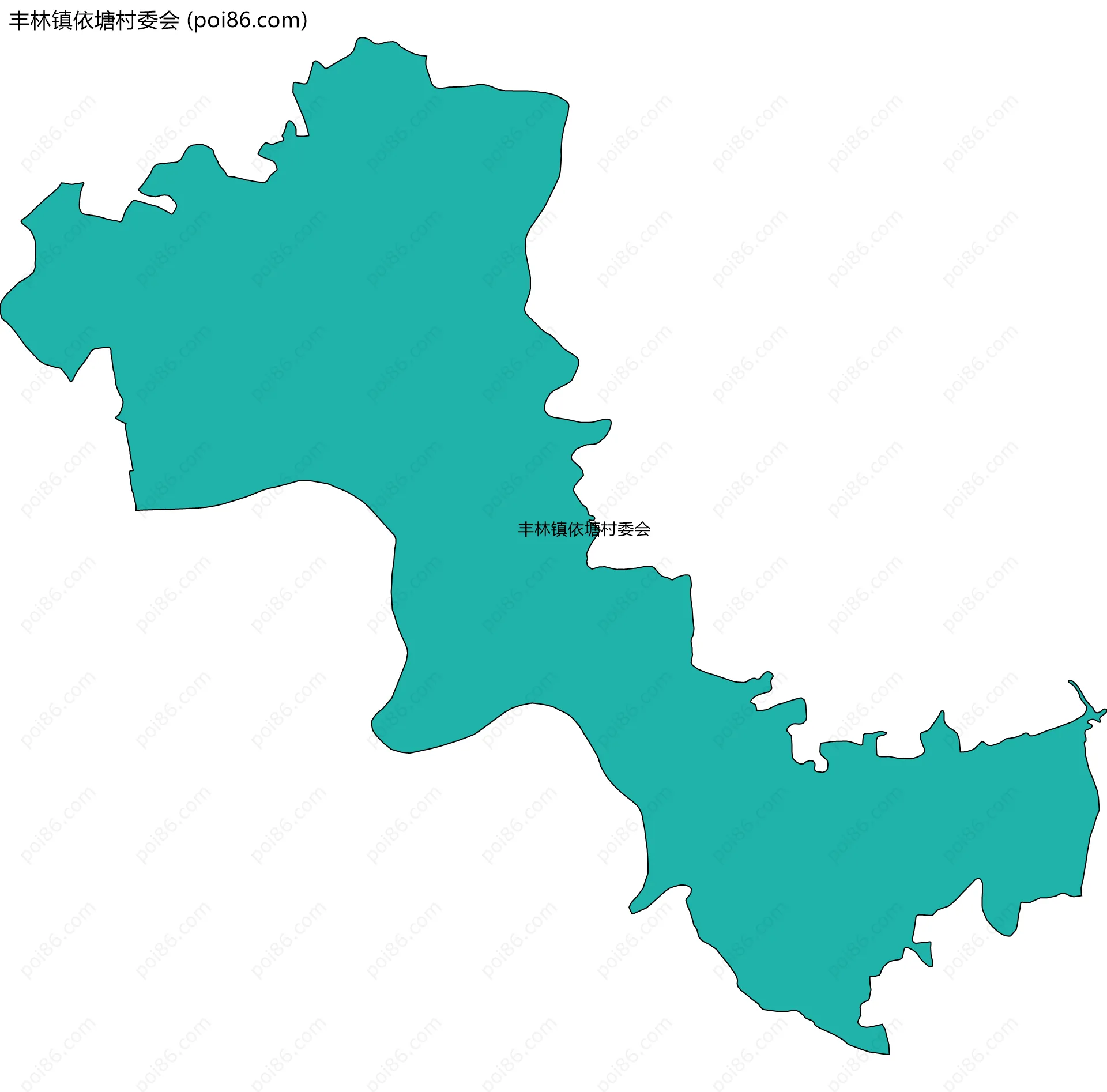 丰林镇依塘村委会边界地图