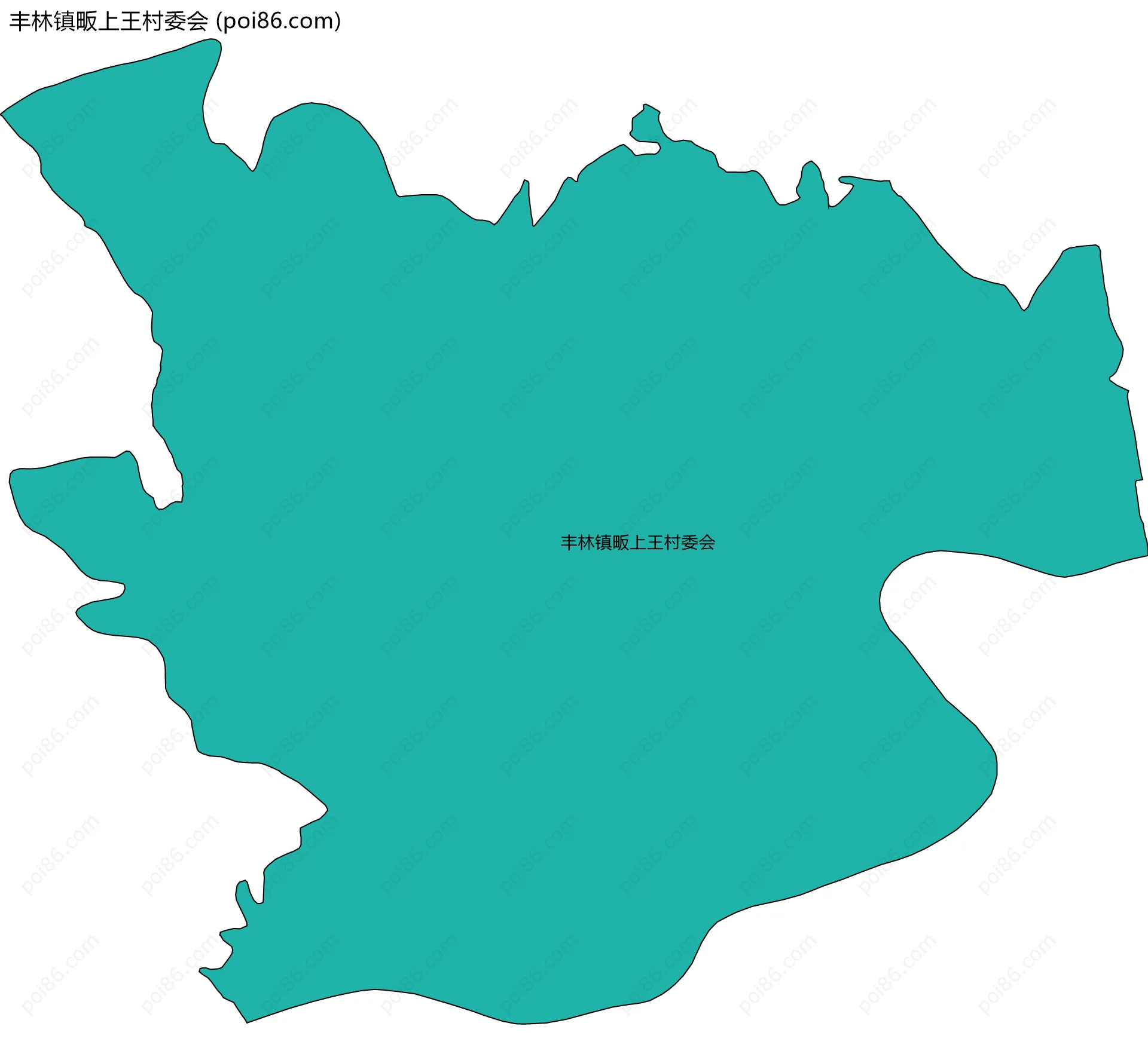 丰林镇畈上王村委会边界地图