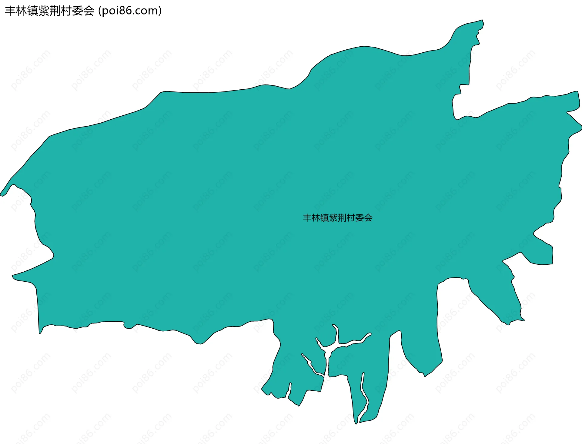丰林镇紫荆村委会边界地图