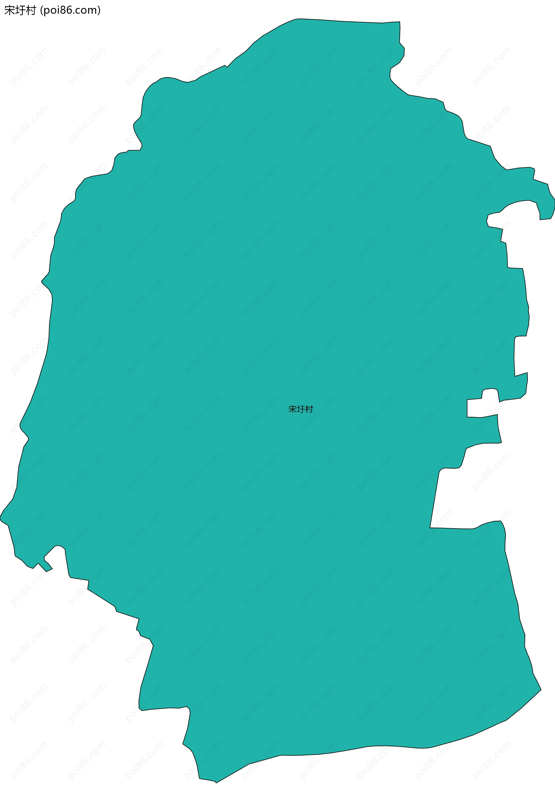 宋圩村边界地图