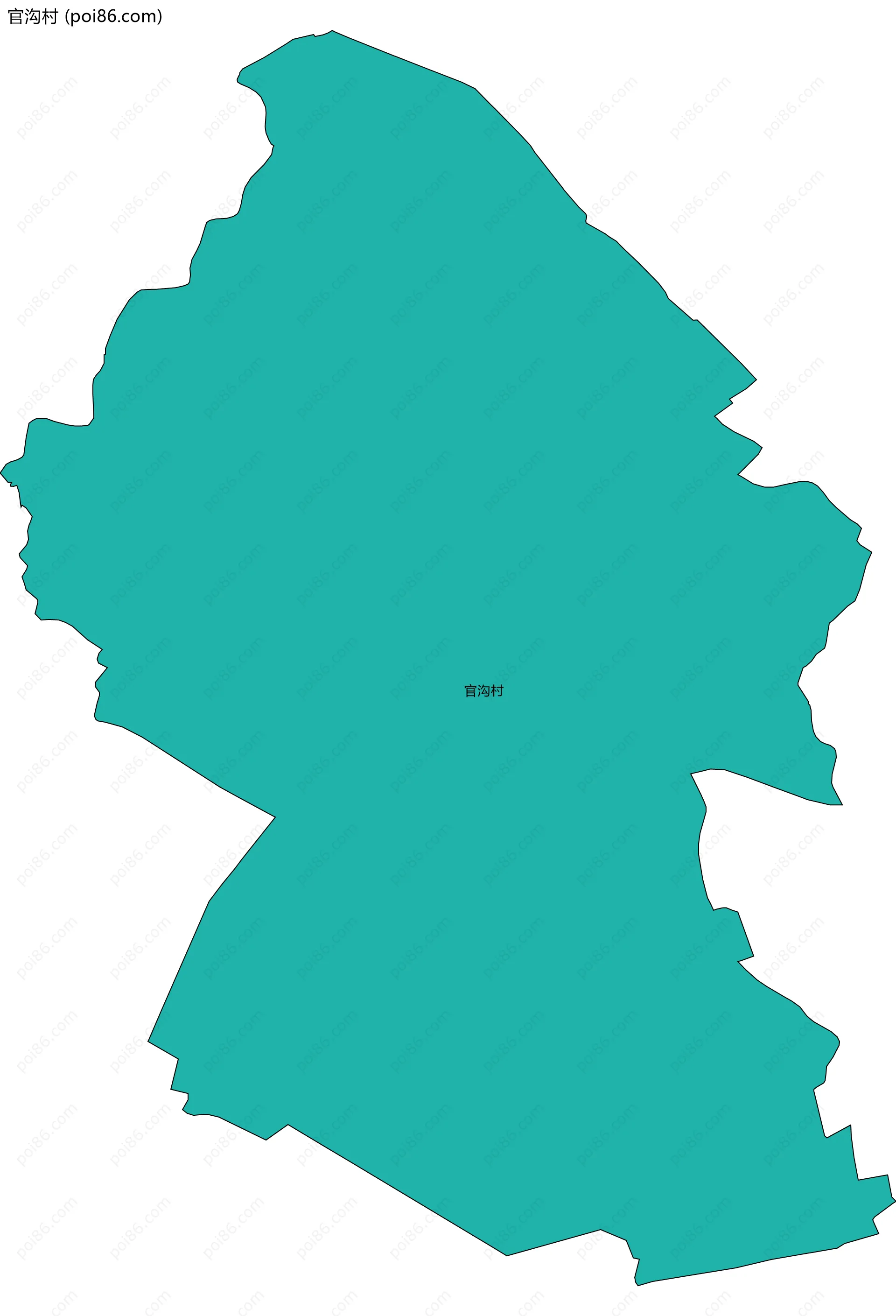 官沟村边界地图