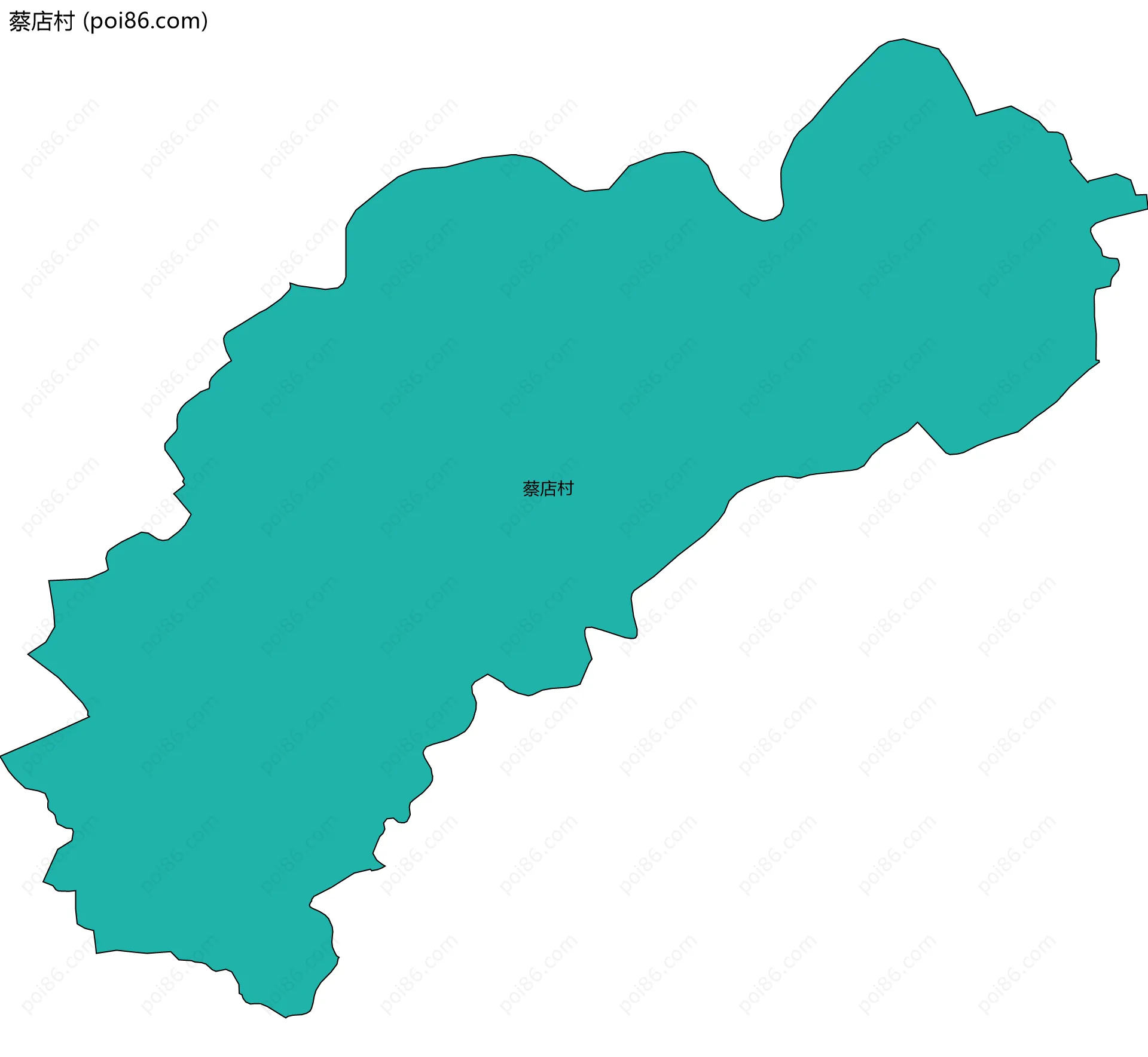 蔡店村边界地图