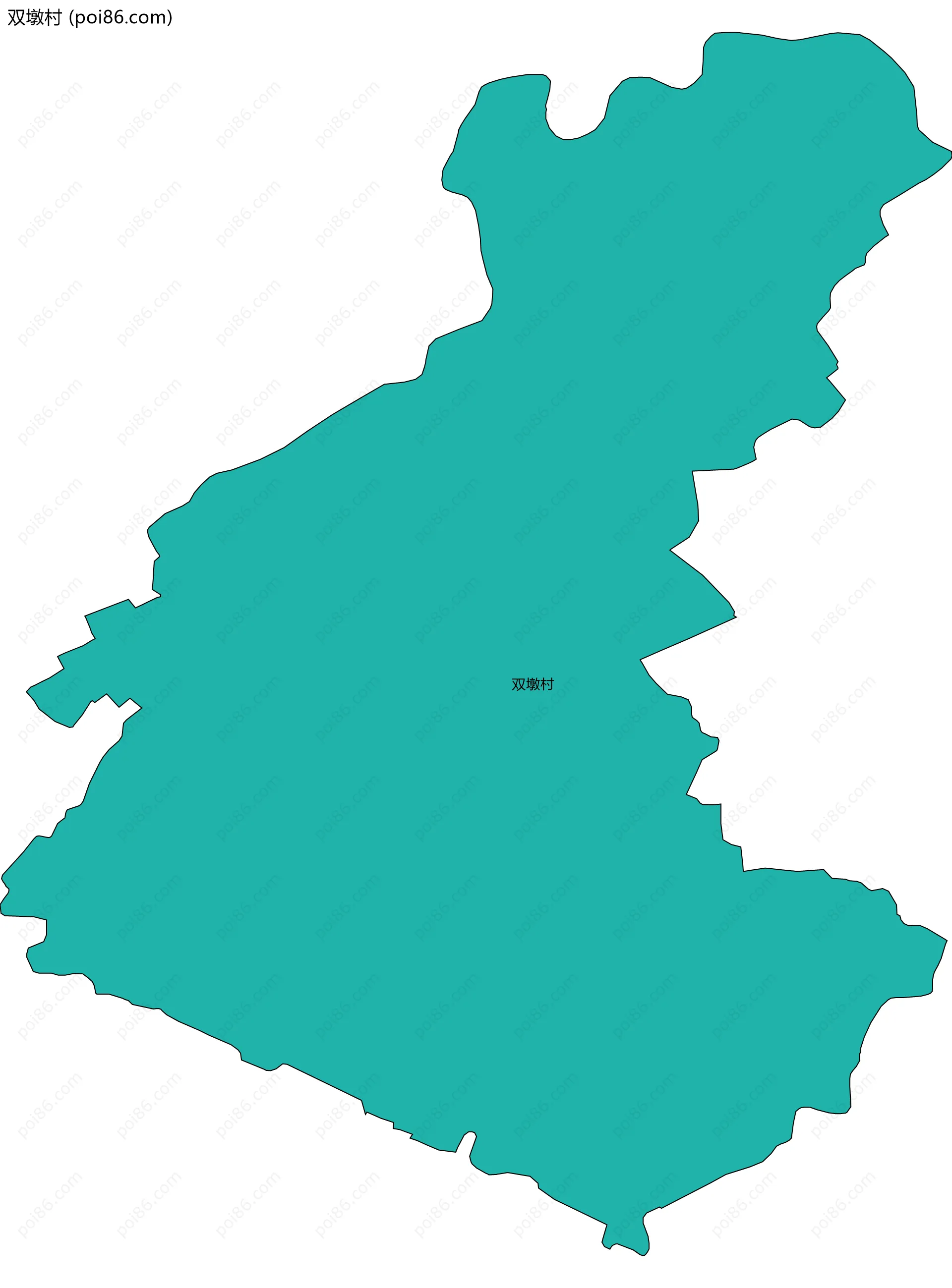 双墩村边界地图