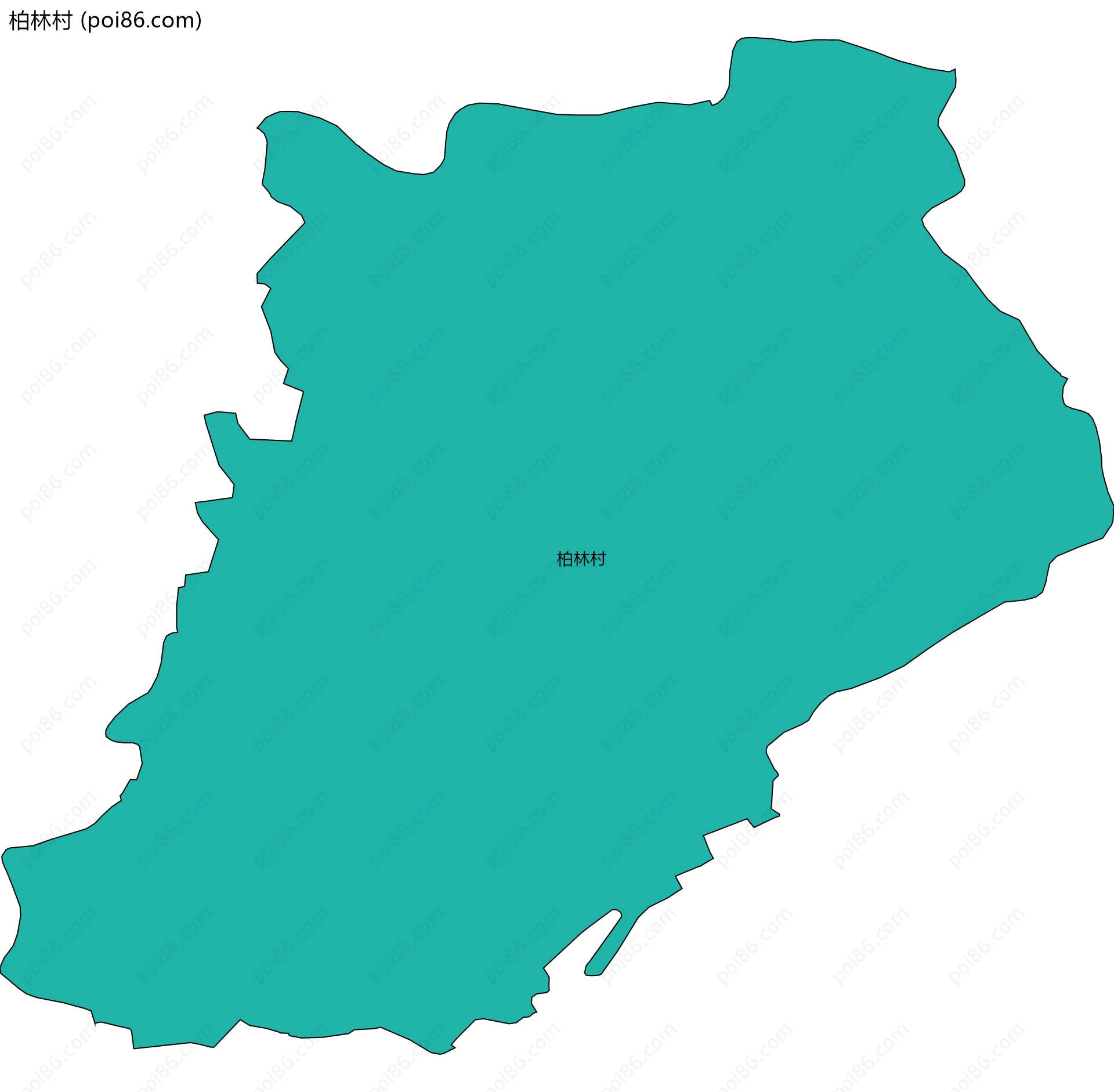 柏林村边界地图