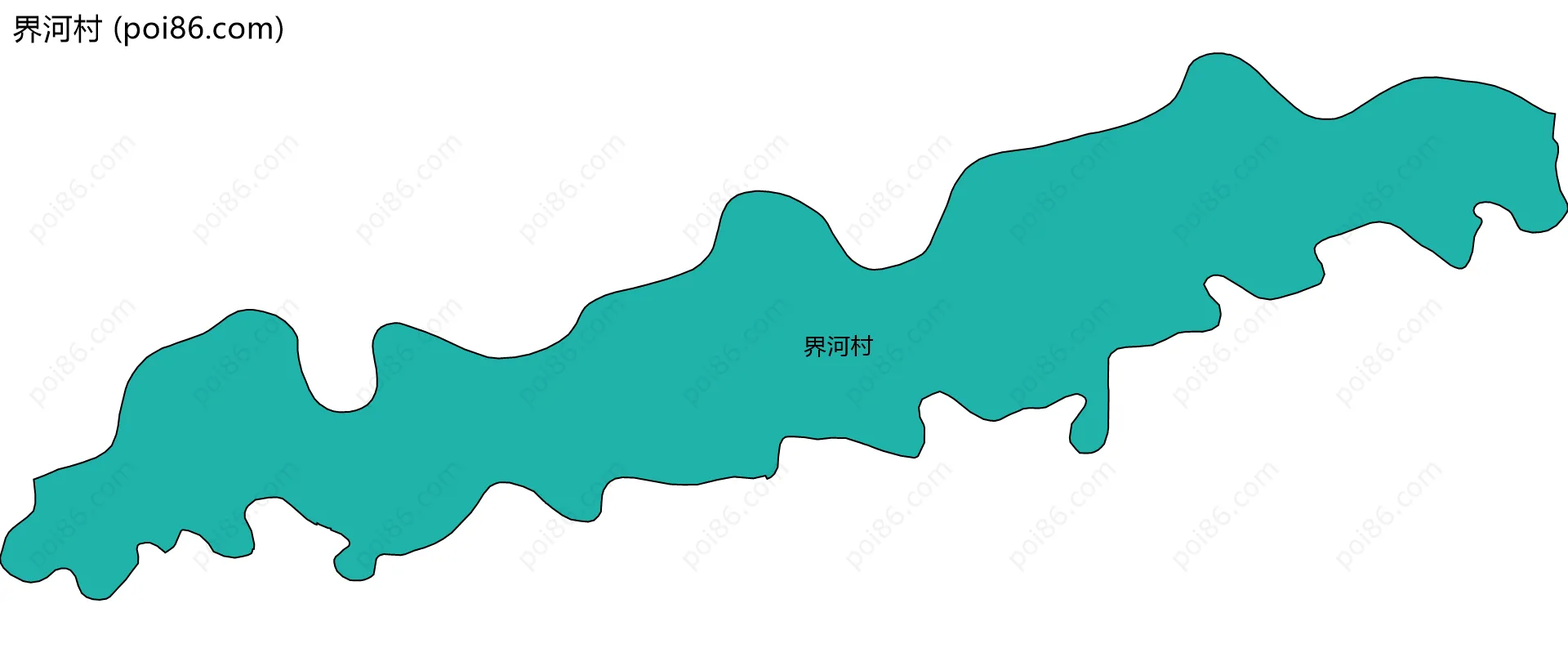 界河村边界地图